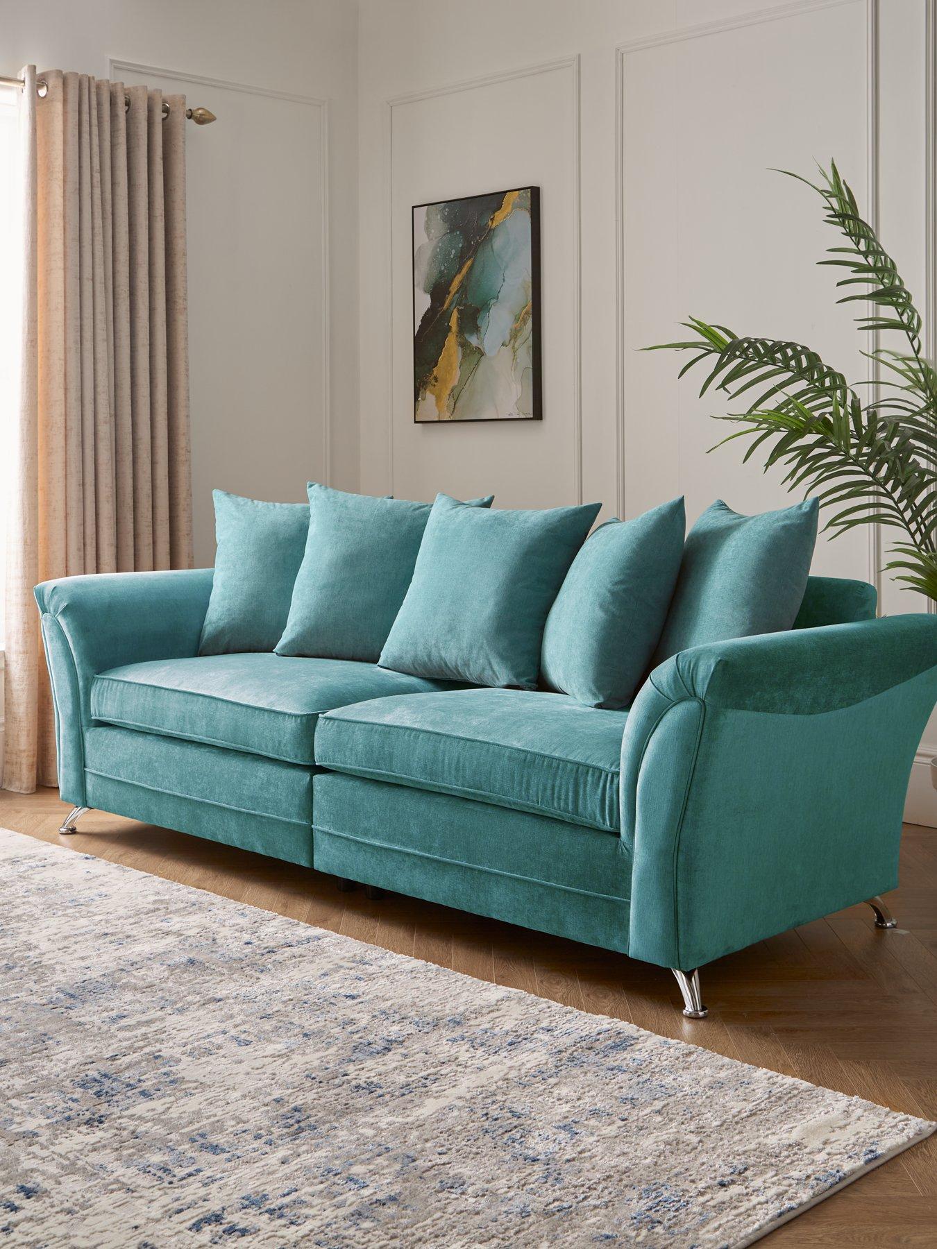 very-home-dury-fabricnbsp4-seater-scatterback-sofa-teal-fscreg-certifiedfront