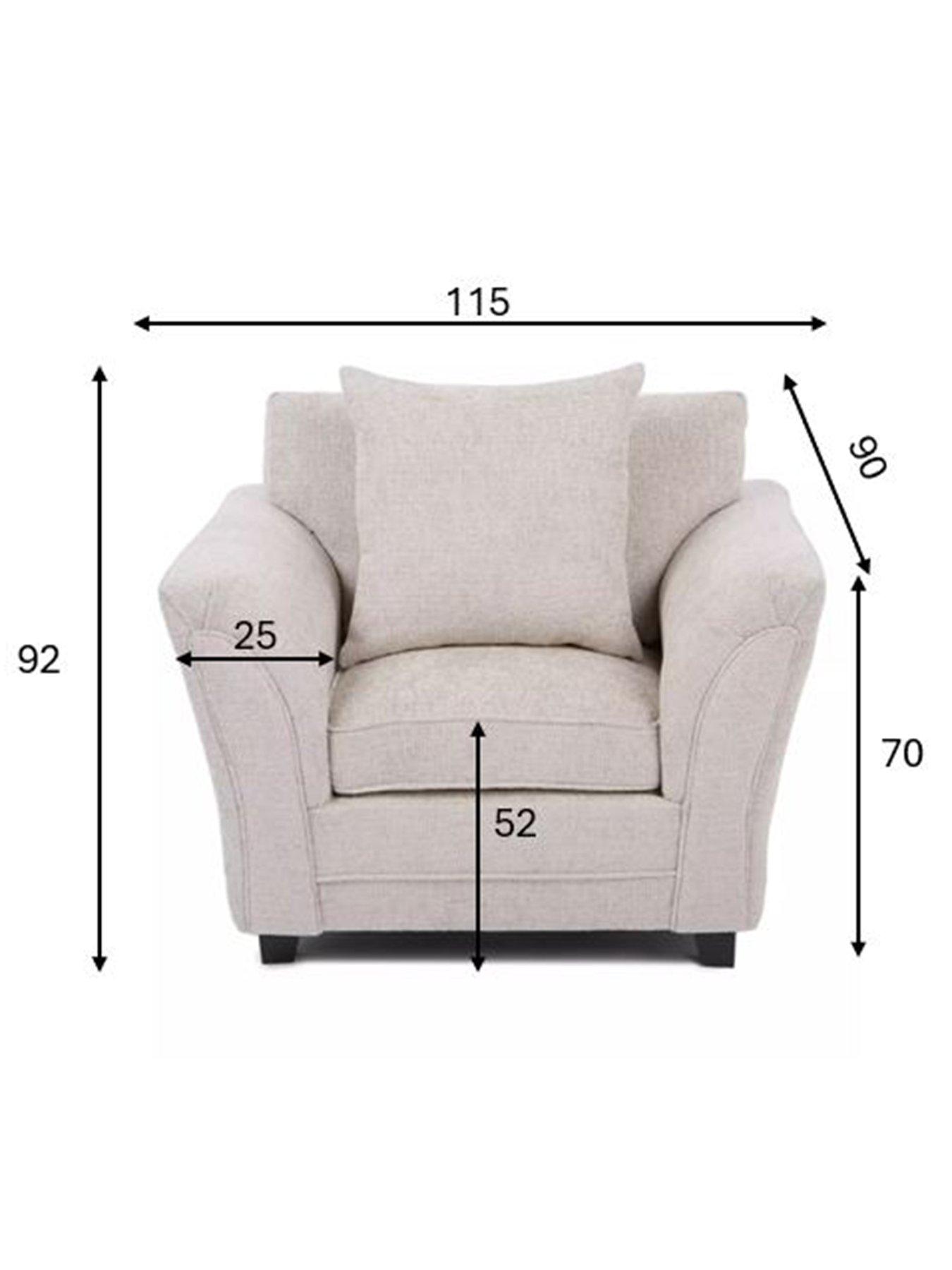 Image 6 of 7 of Very Home Dury Chunky Weave Armchair - Natural - FSC&reg; Certified