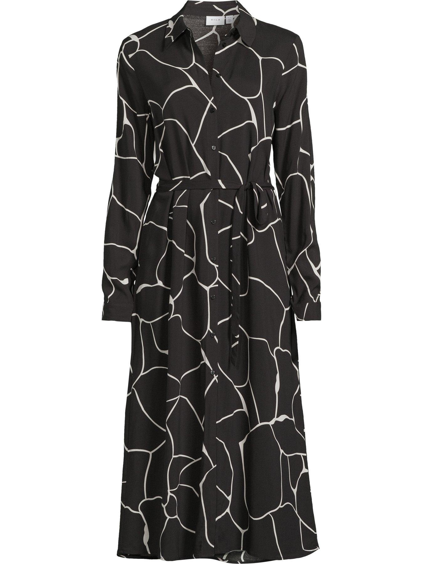 vila-printed-midi-shirt-dress-blackoutfit