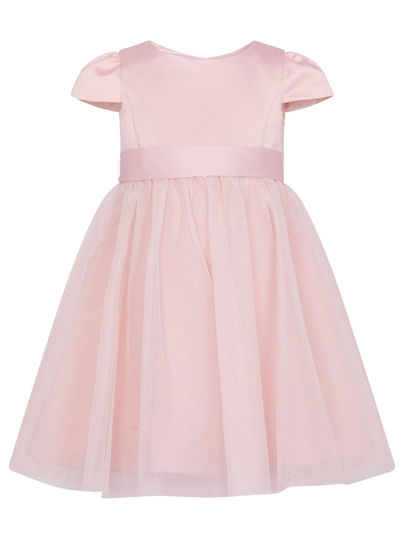 Monsoon Baby Girls Tulle Bridesmaid Dress - Pink