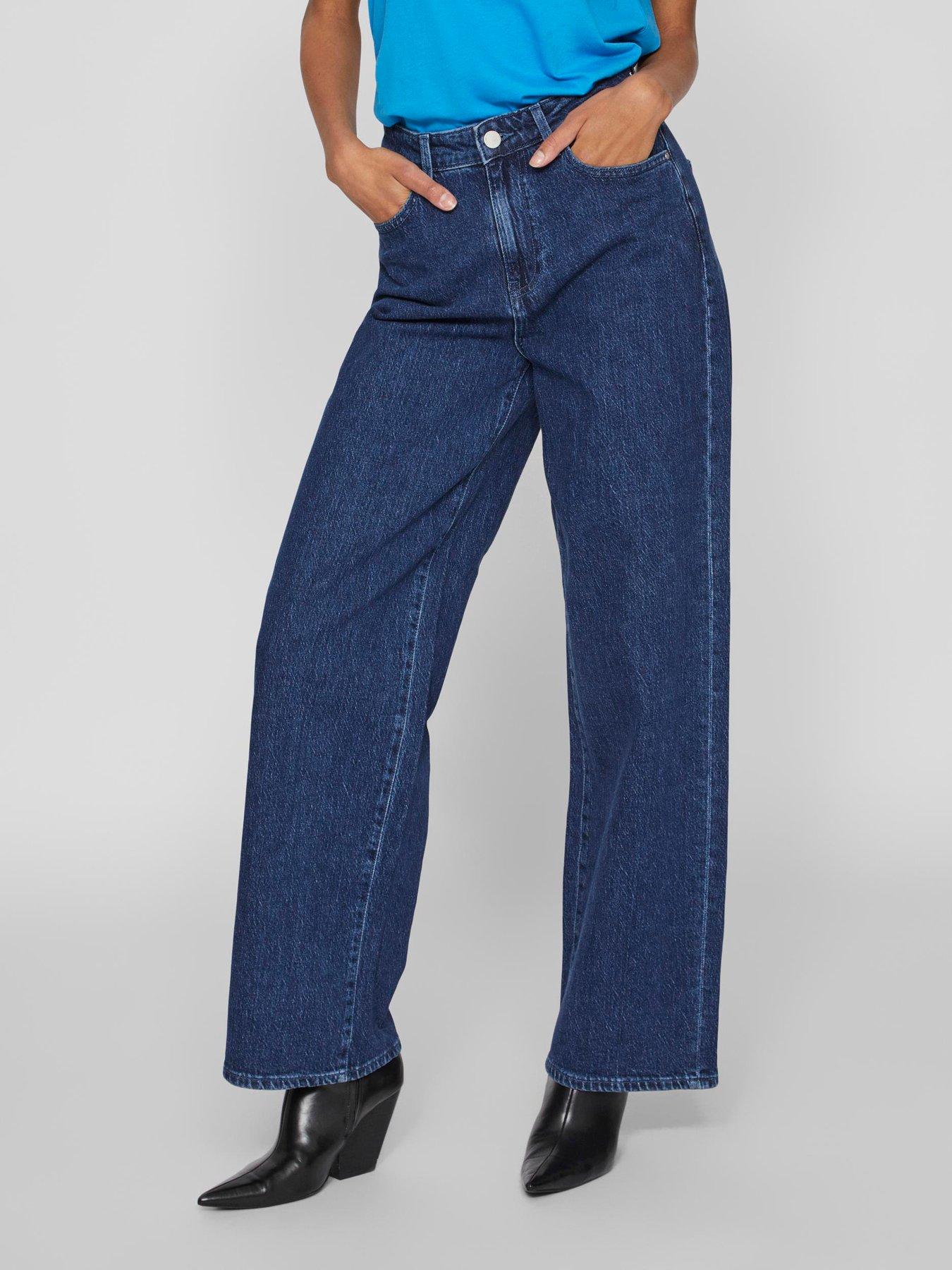 vila-freya-high-waist-wide-leg-jeans-dark-blue-denimback