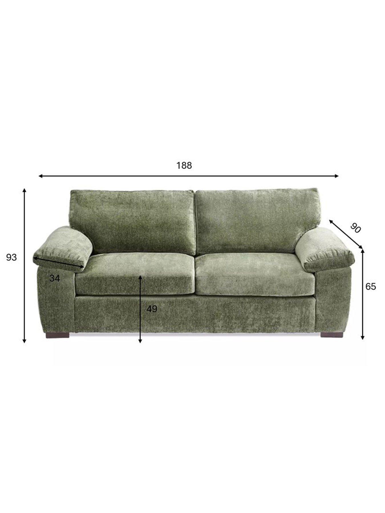 Image 6 of 7 of The Very Collection Salerno Standard 2 Seater Fabric Sofa -&nbsp;Green&nbsp;- FSC&reg; Certified