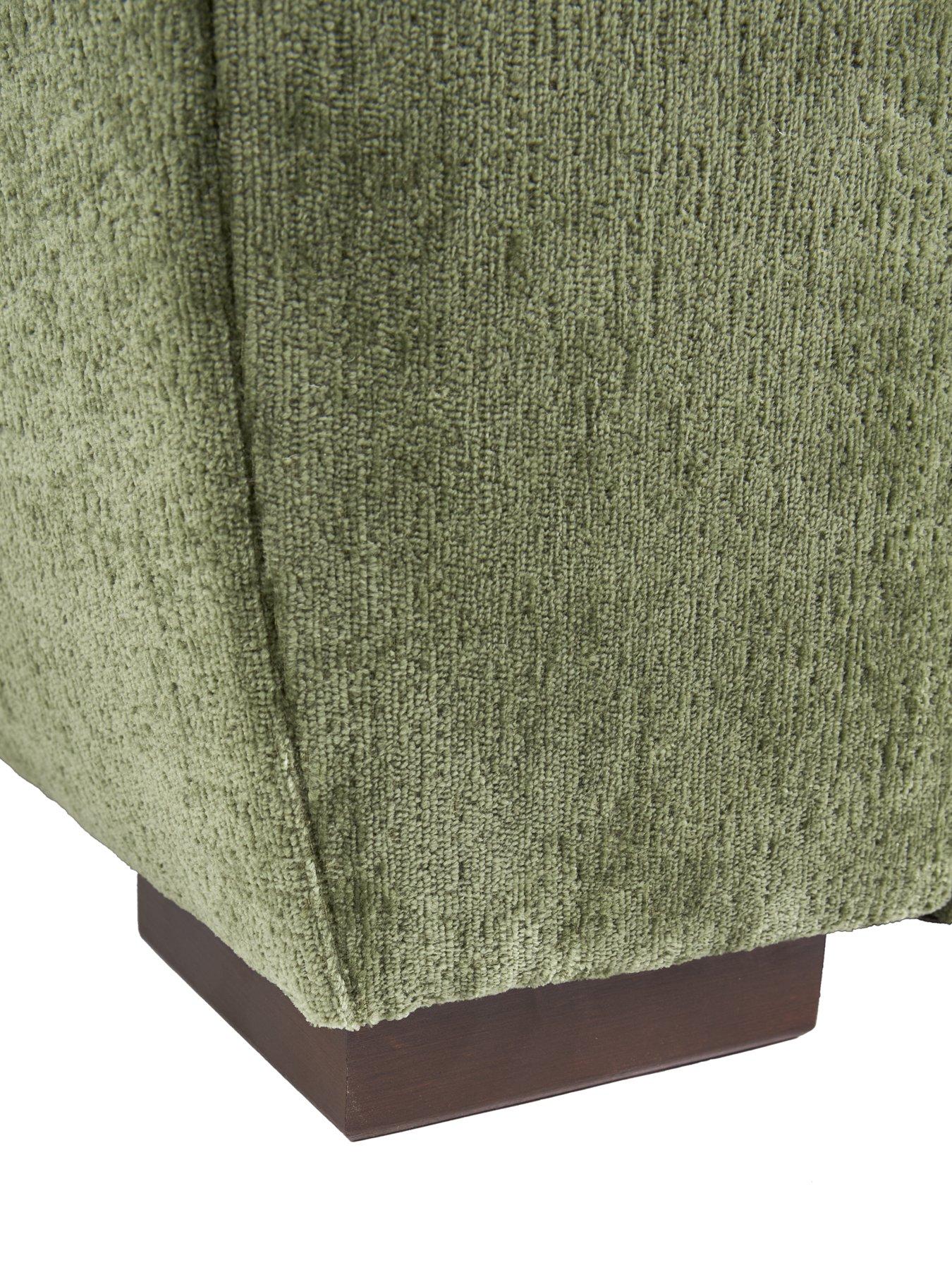 Image 5 of 7 of The Very Collection Salerno Standard Back Fabric Armchair - Olive Green - FSC&reg; Certified