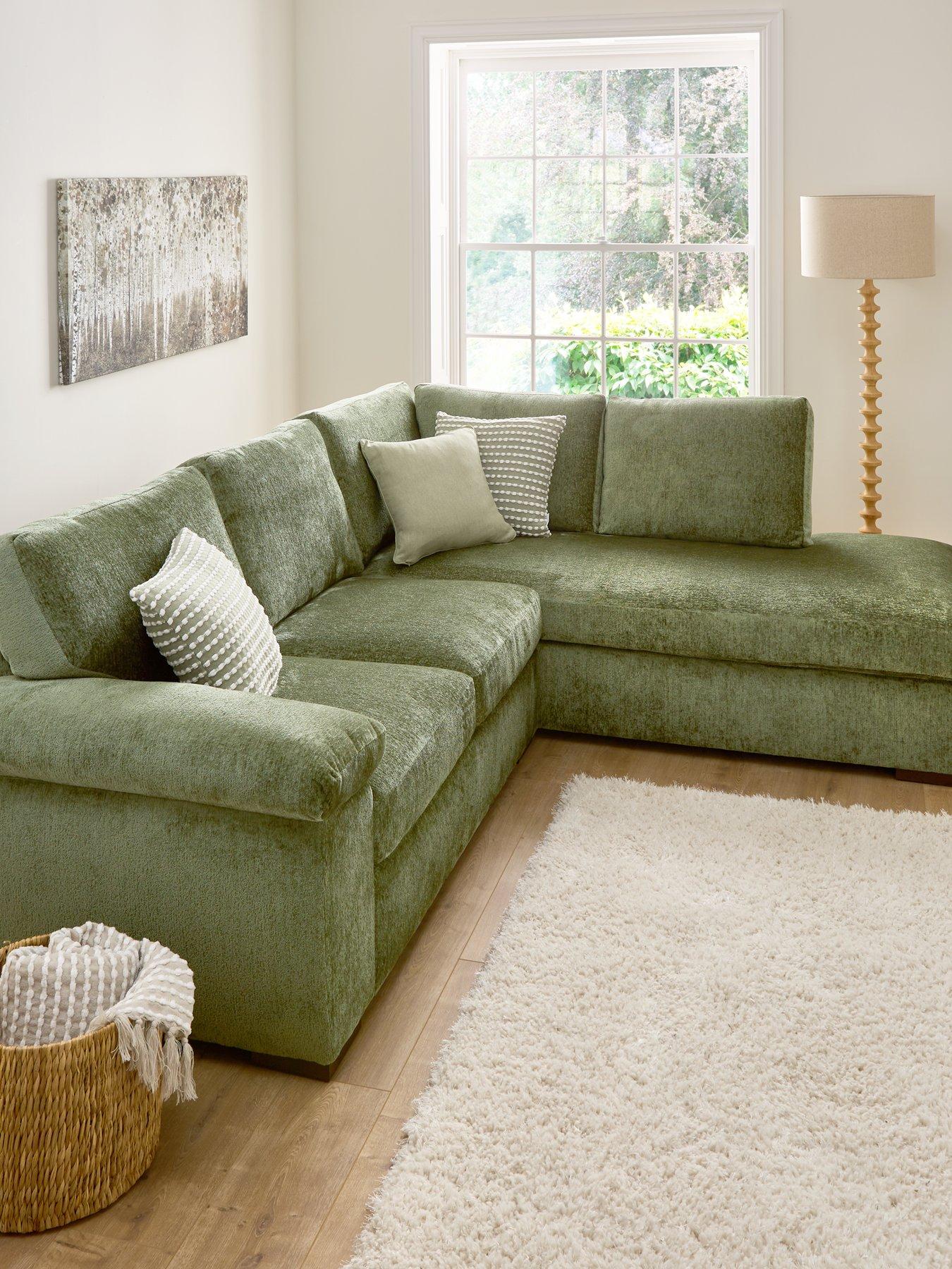 very-home-salerno-standard-back-fabric-right-hand-corner-chaise-sofa-olive-greennbsp--fscreg-certified