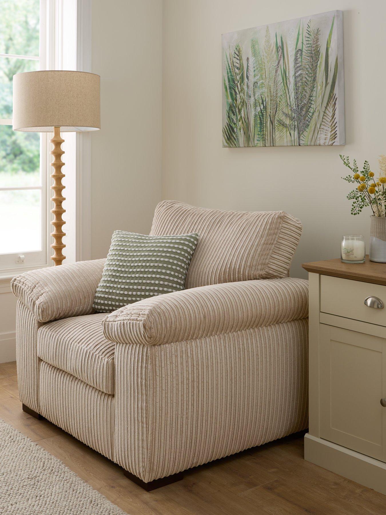 The Very Collection Amalfi Fabric Armchair - Cream - FSC® Certified