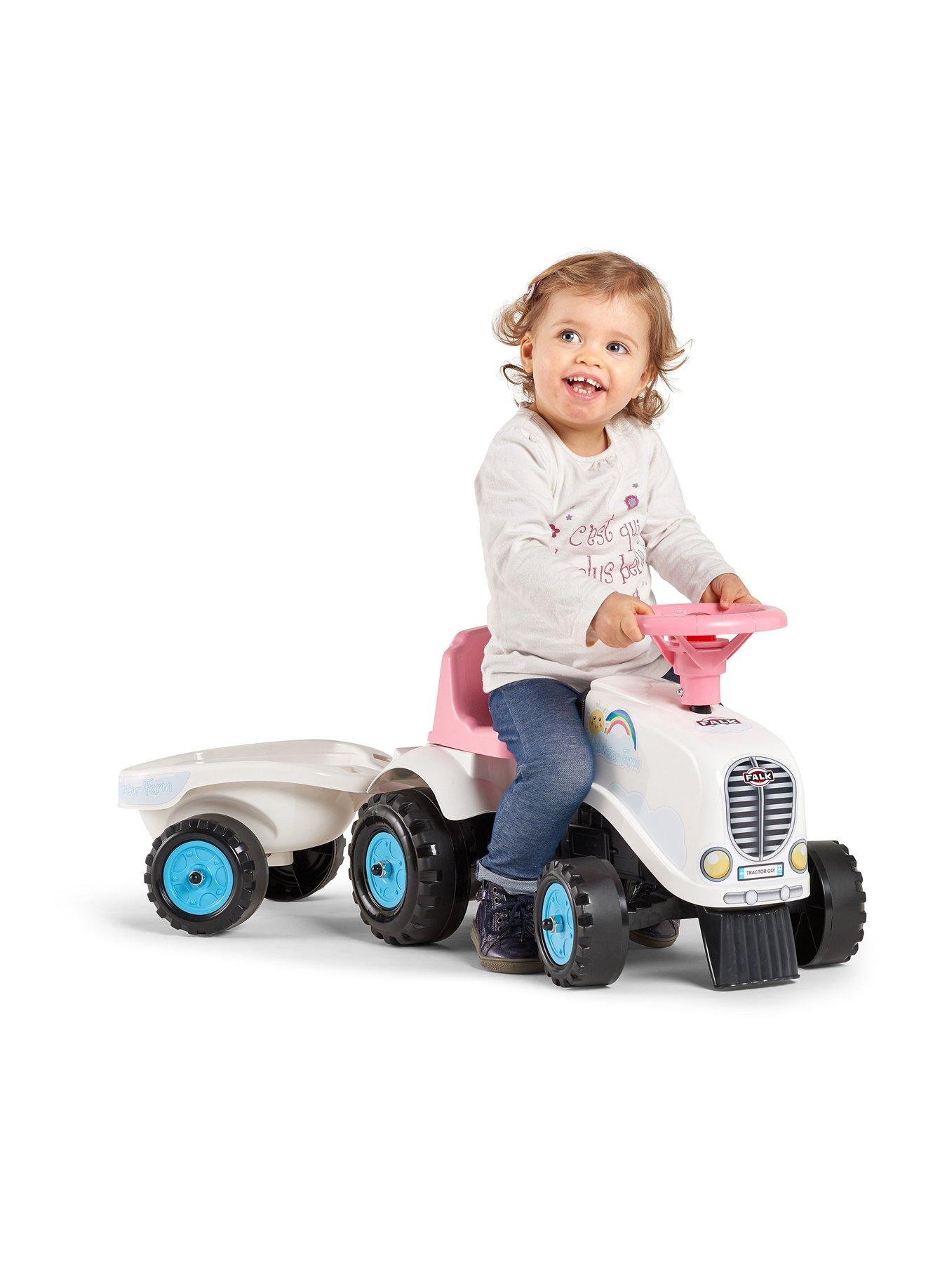 Image 3 of 7 of Rainbow Farm Ride-On Tractor with Trailer