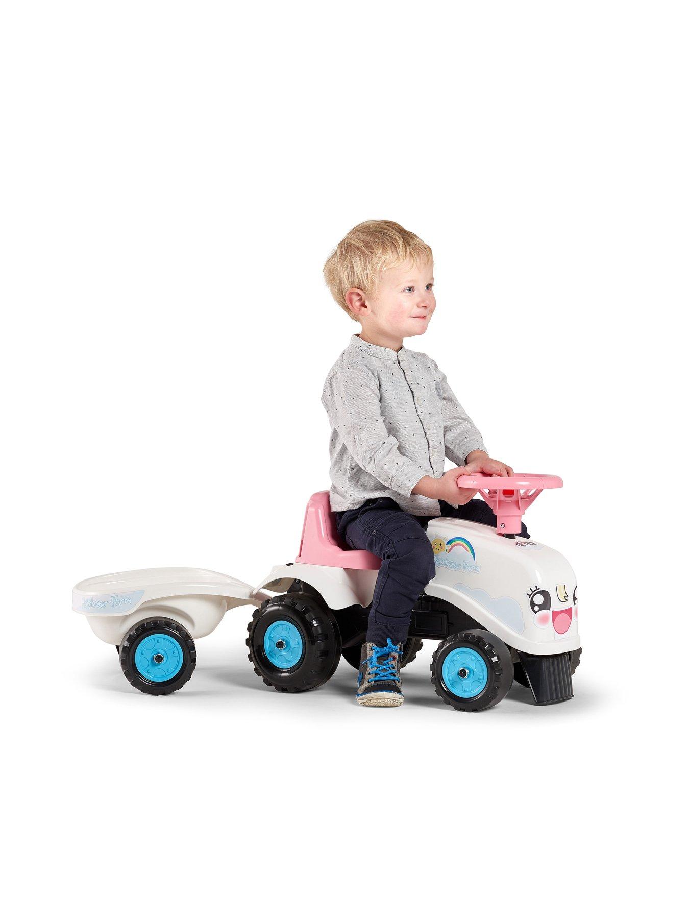 Image 5 of 7 of Rainbow Farm Ride-On Tractor with Trailer