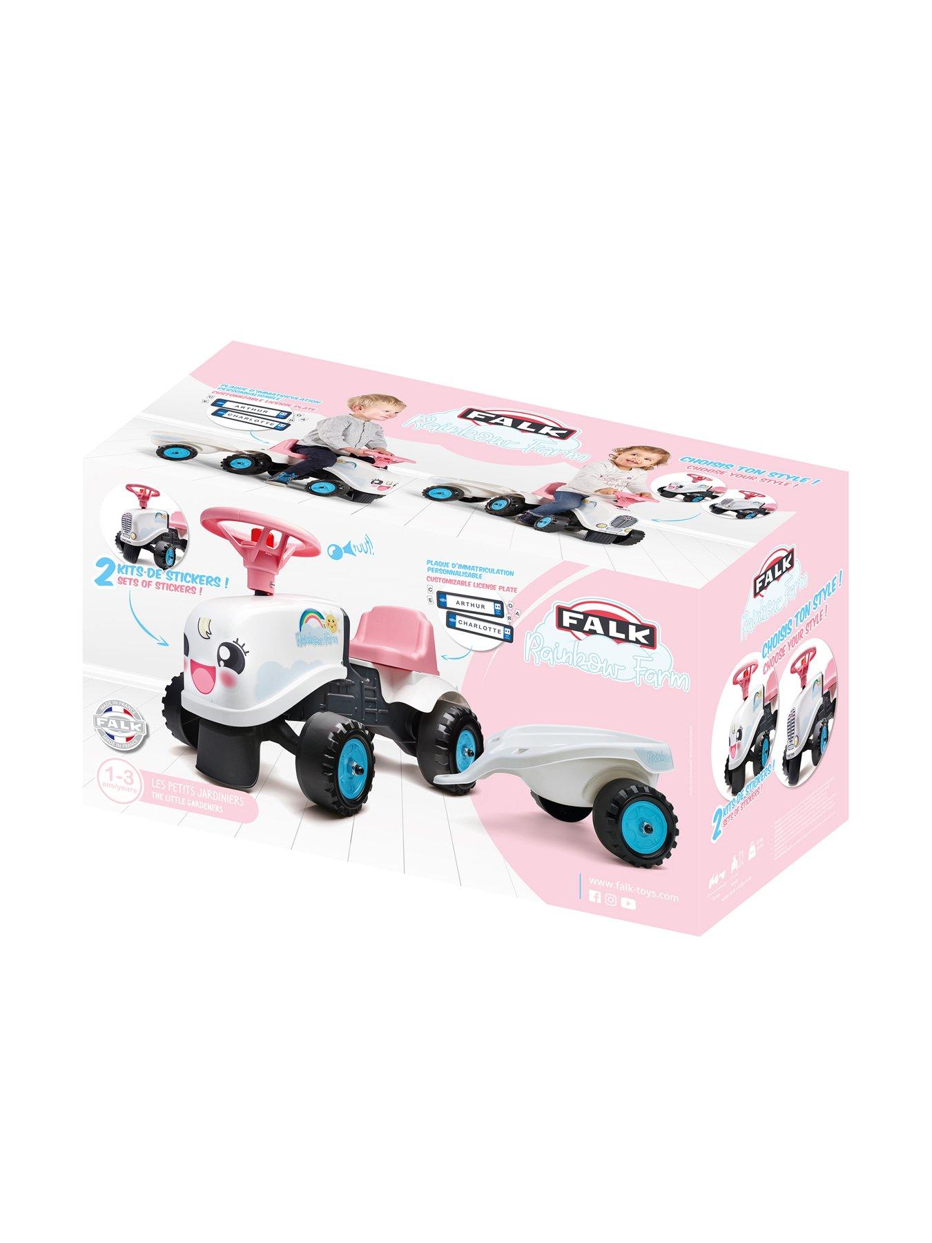 Image 6 of 7 of Rainbow Farm Ride-On Tractor with Trailer