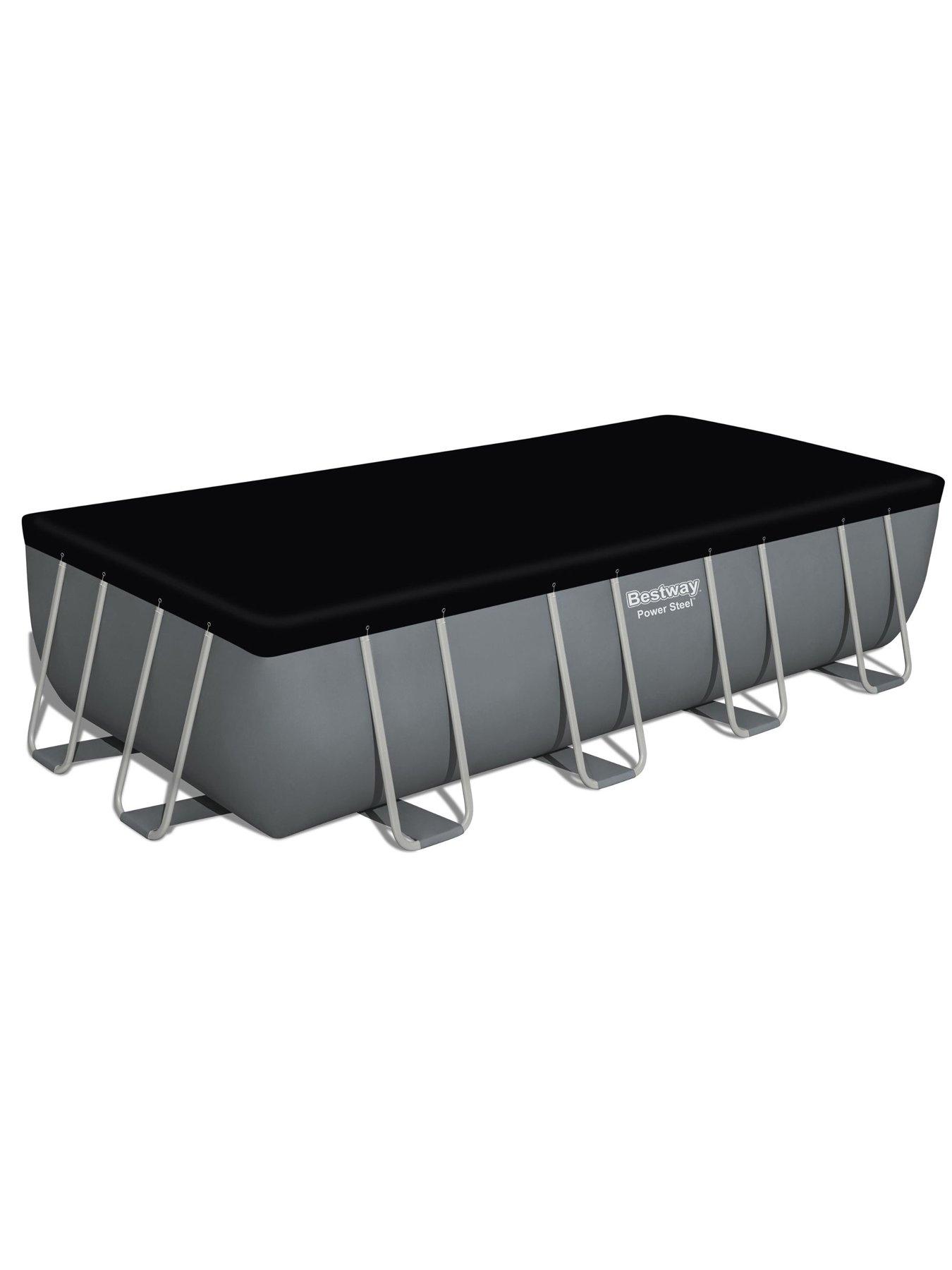 Image 7 of 7 of Bestway 18ft&nbsp;x 9ft Power Steel Frame Pool Set, Filter Pump, Ladder with Pool Cover