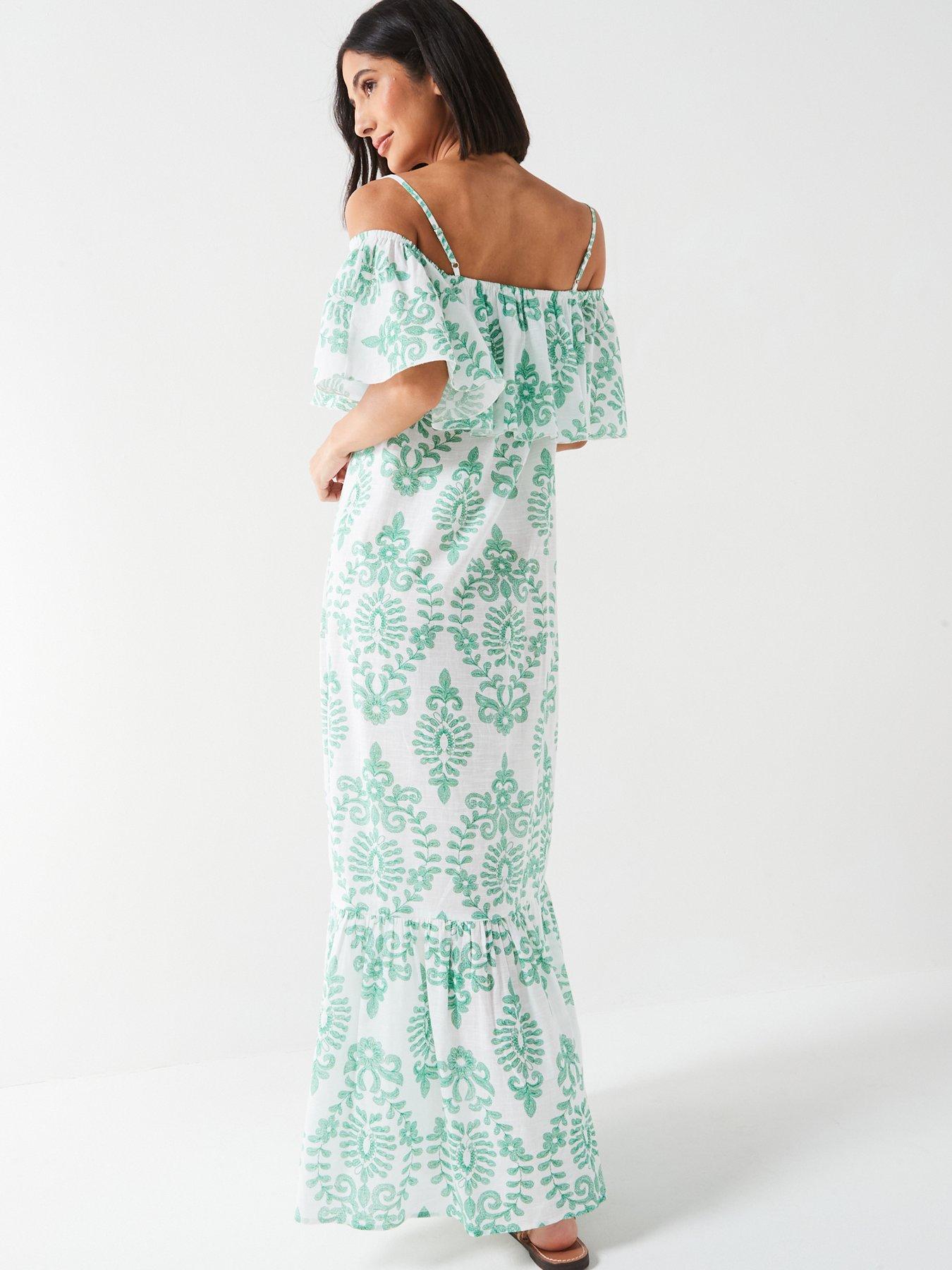 v-by-very-floral-maxi-dress-greenstillFront