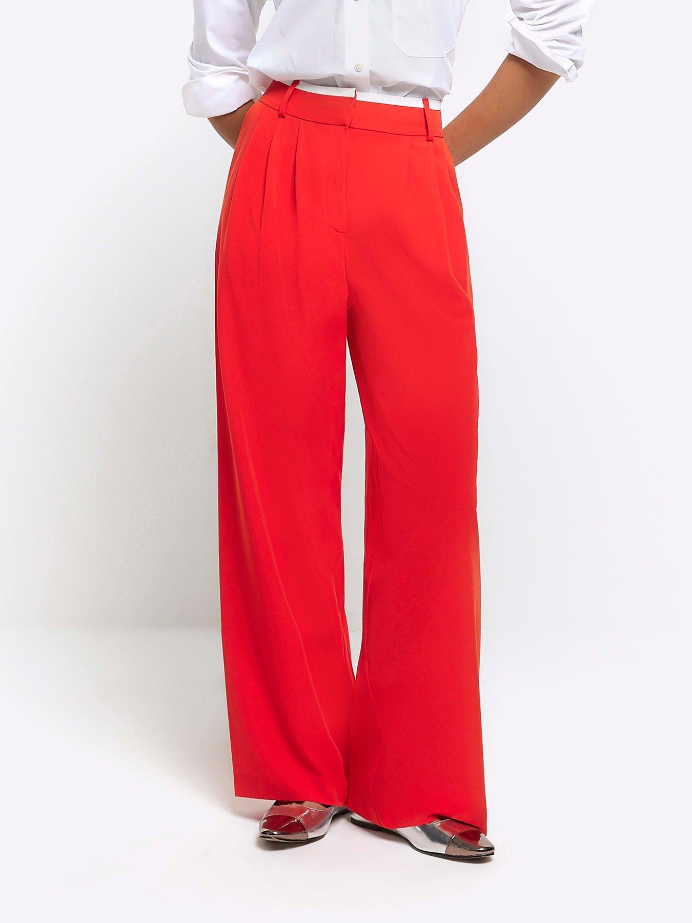 River Island Side Stripe Trouser Red Very Ireland
