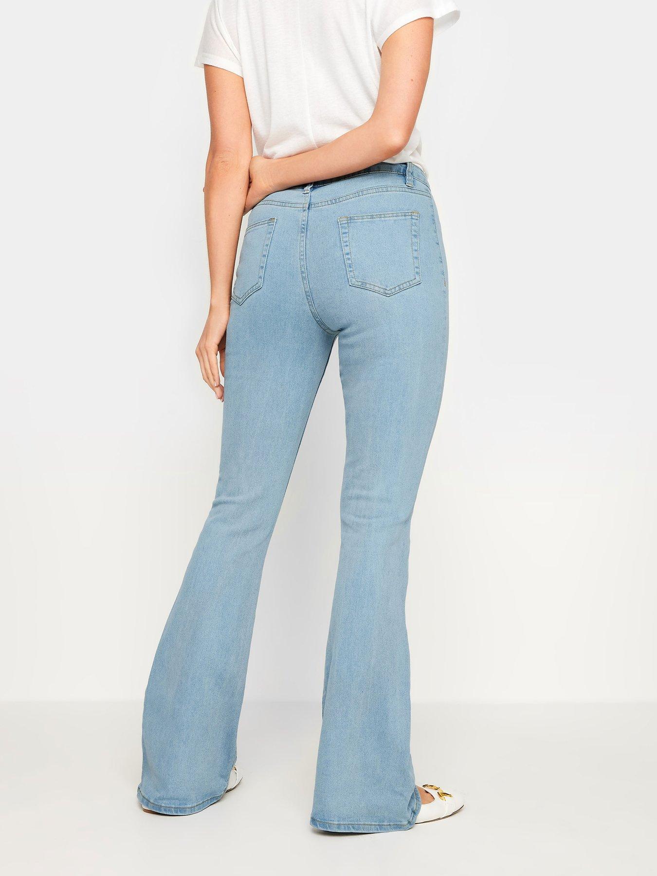 long-tall-sally-long-tall-sally-blue-kick-flare-jeans-34-inchstillFront