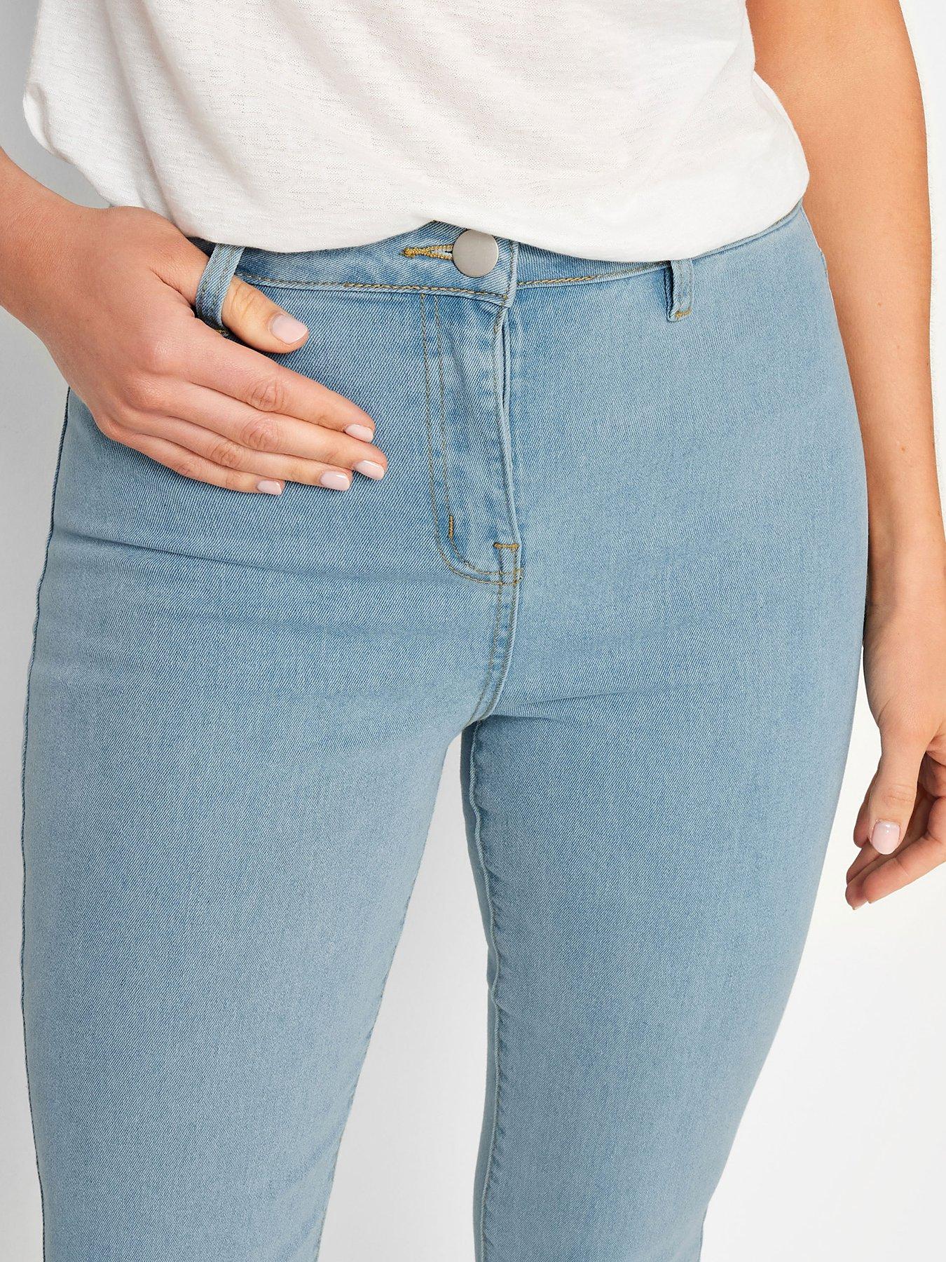 long-tall-sally-long-tall-sally-blue-kick-flare-jeans-34-inchoutfit