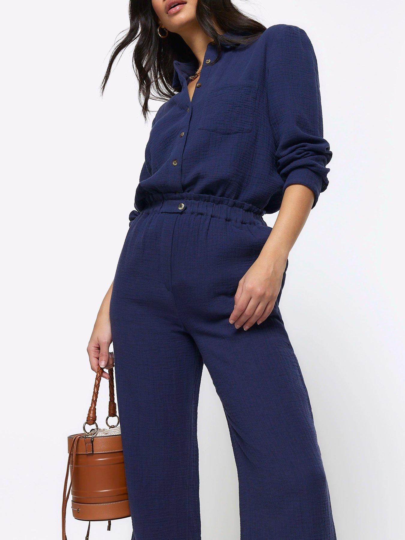 river-island-textured-cotton-trousers-navyoutfit