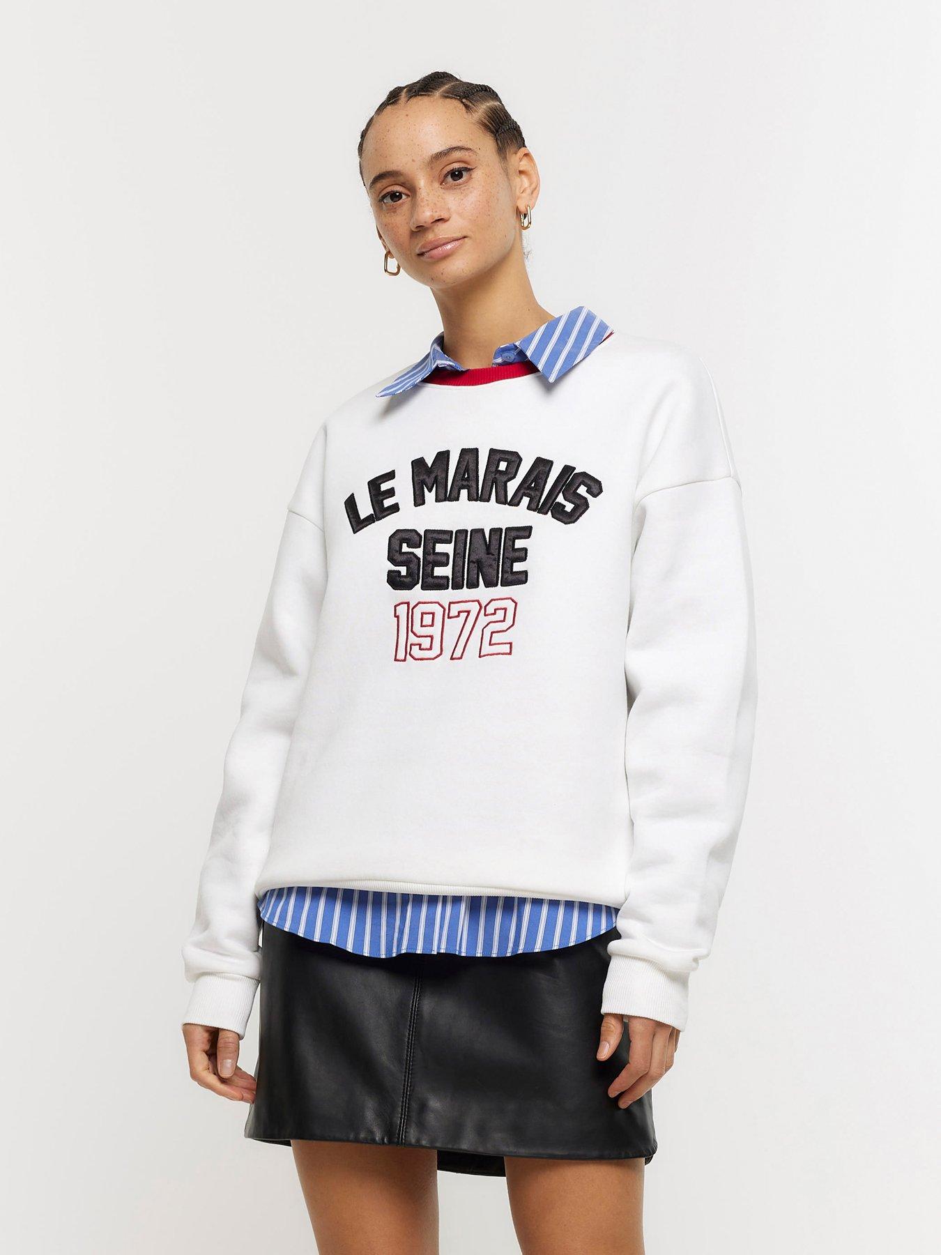 Crew-neck sweatshirt - Cream/Le Marais - Ladies