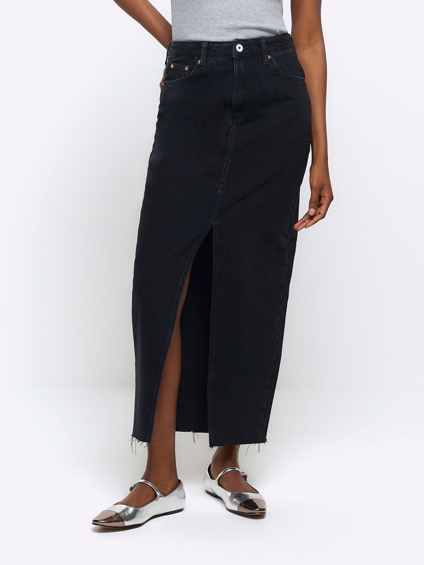 Black denim clearance skirt ireland