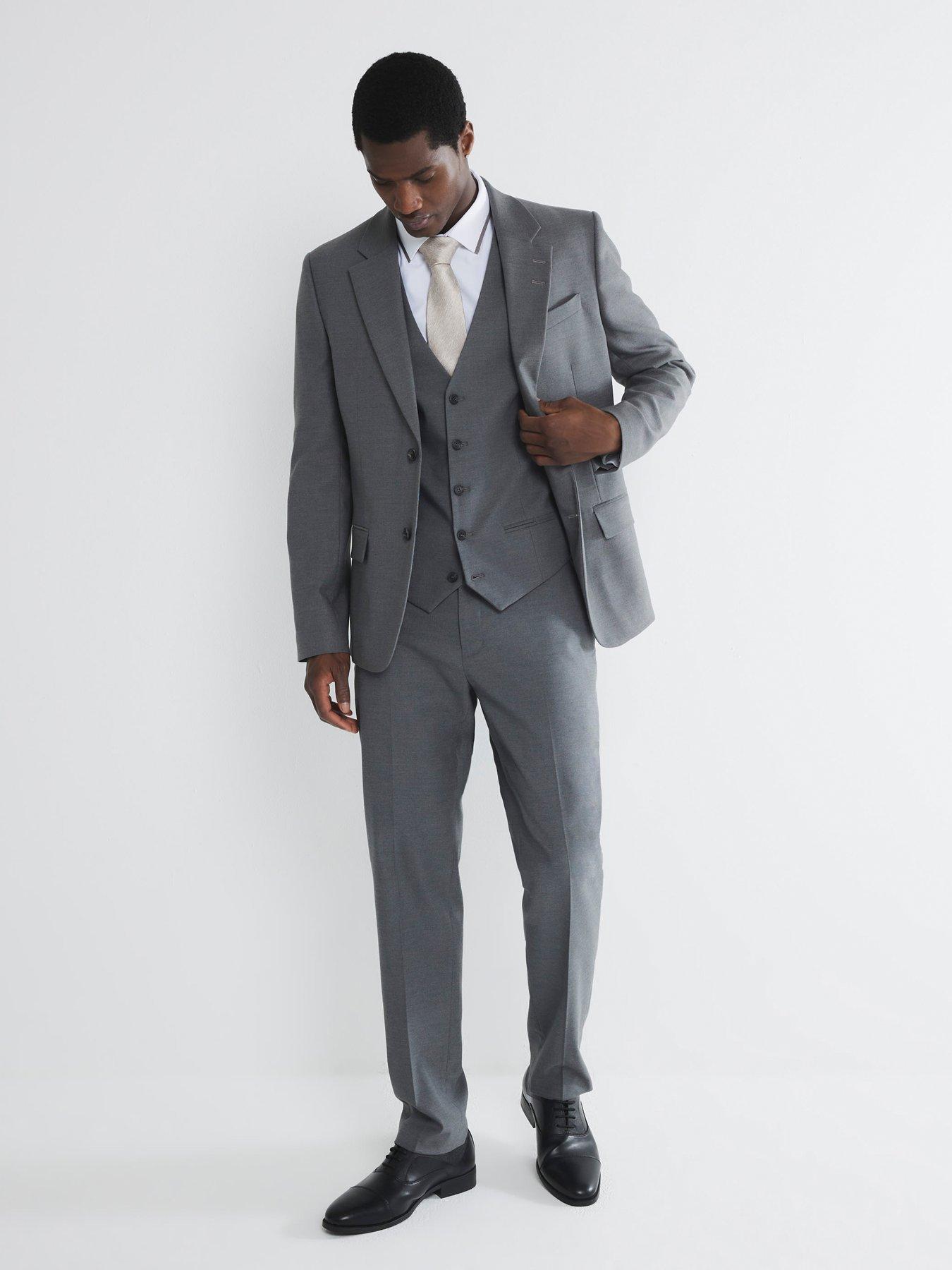 Image 3 of 6 of River Island Waist Adjustor Waistcoat - Grey