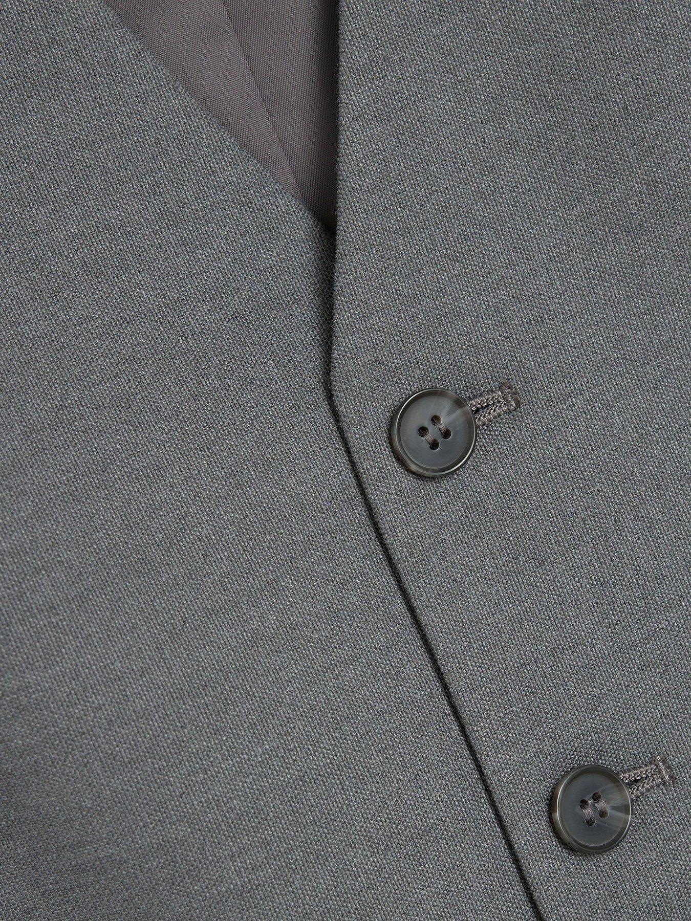 Image 5 of 6 of River Island Waist Adjustor Waistcoat - Grey