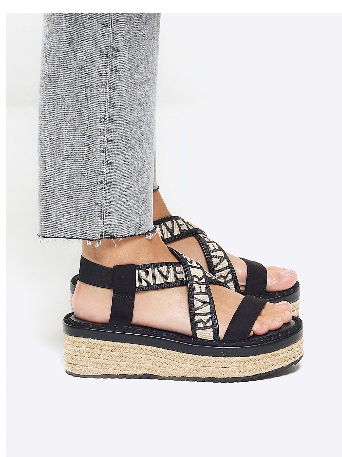 River island best sale eyelet sandals