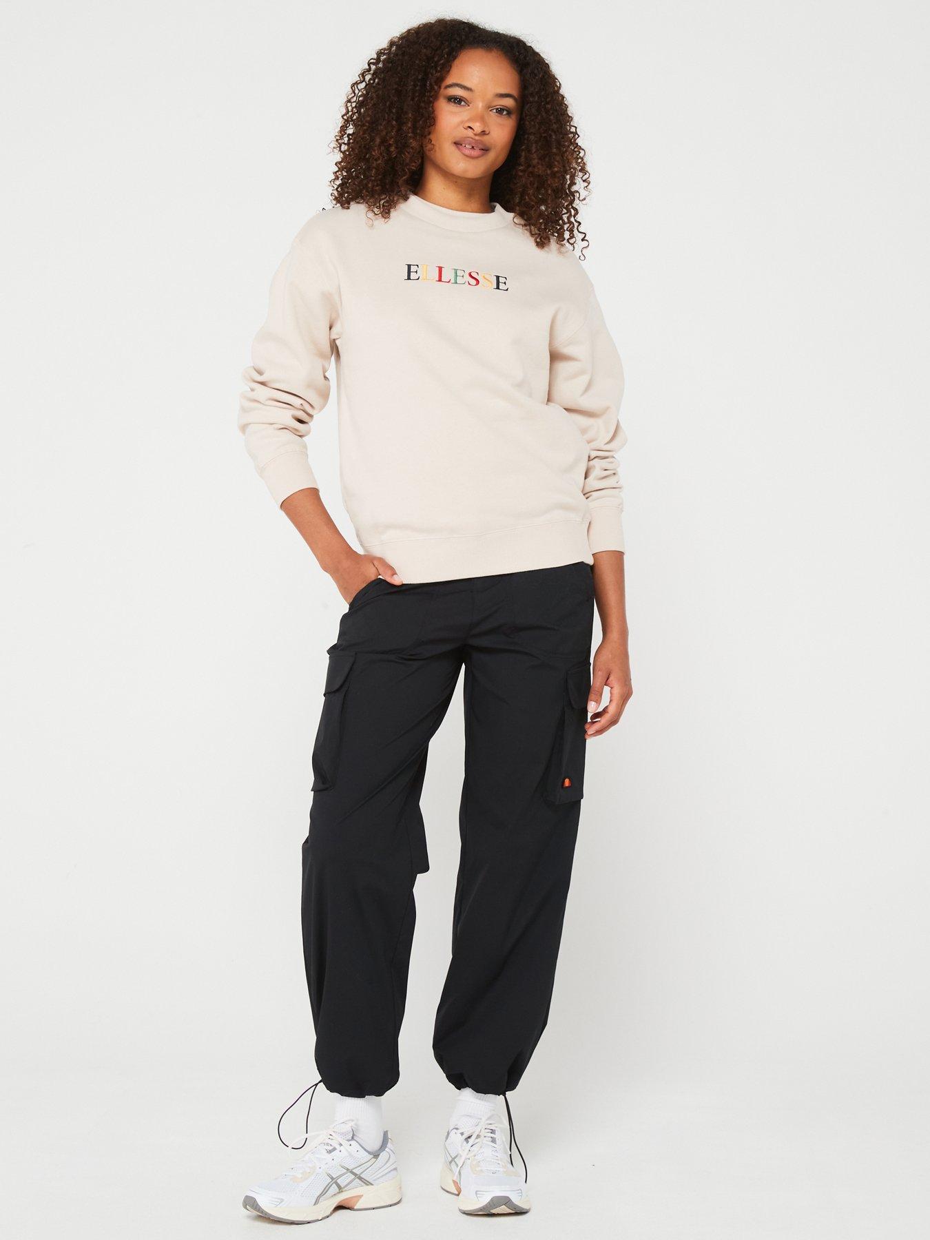 ellesse-womens-divina-sweatshirt-beigeback