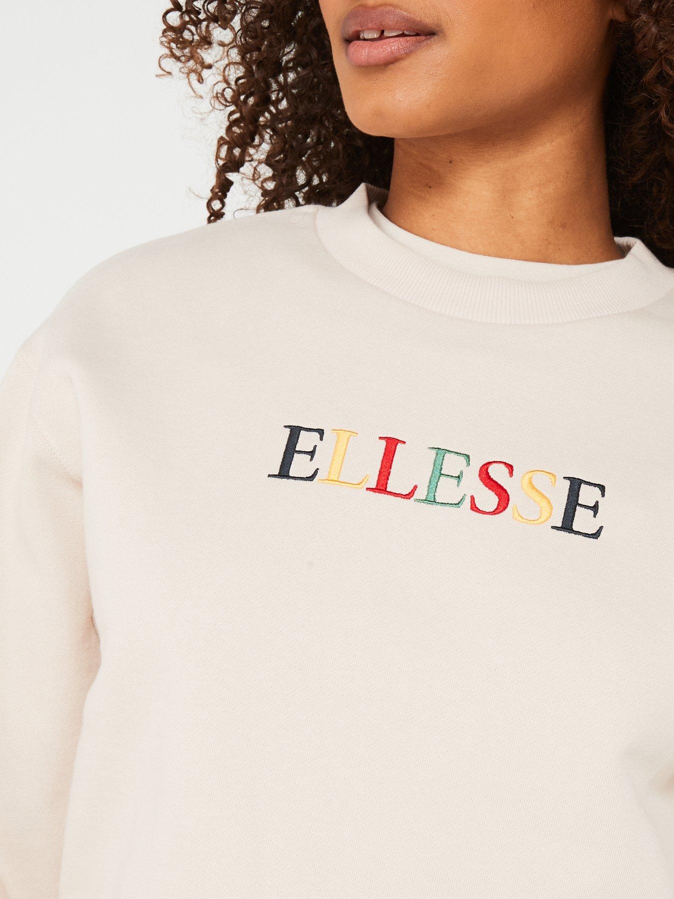 ellesse-womens-divina-sweatshirt-beigeoutfit