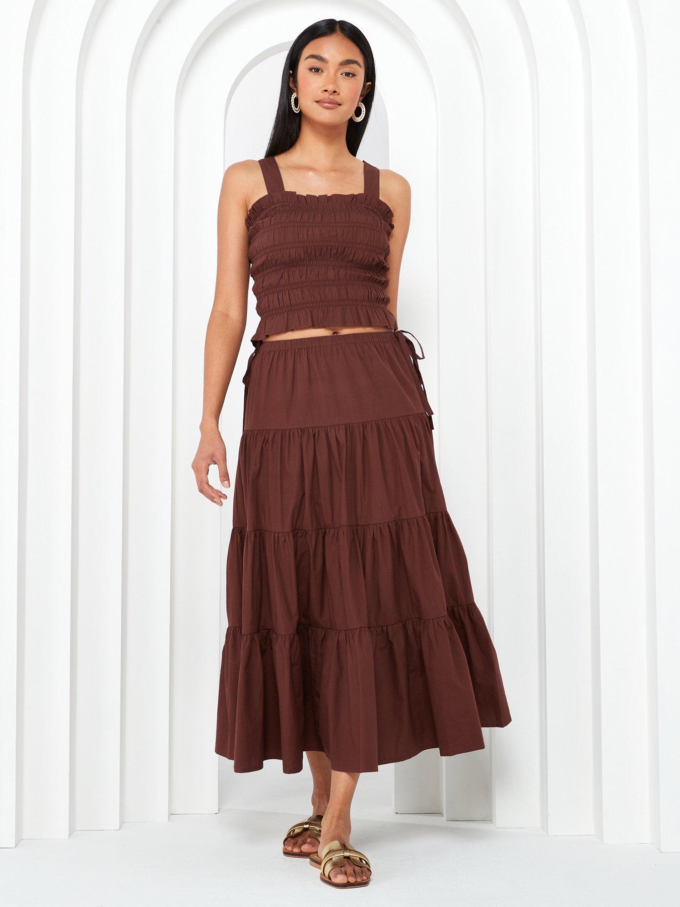 v-by-very-shirred-bodice-sleeveless-top-co-ord-browndetail