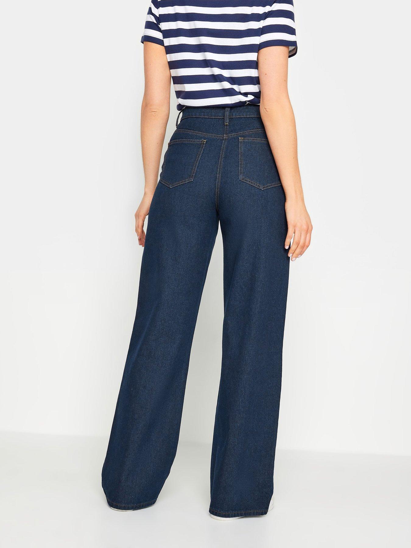 Image 2 of 4 of Long Tall Sally Indigo Wide Leg Jeans - Blue