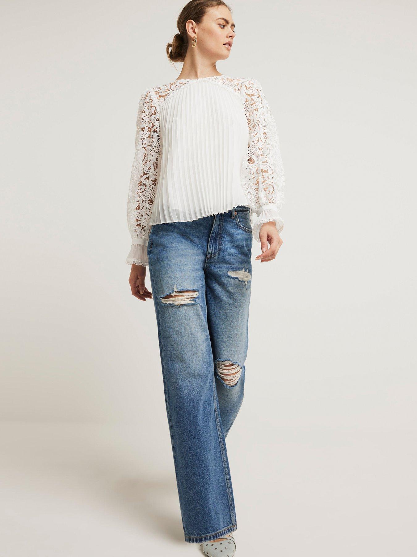 river-island-pleated-lace-blouse-whiteback