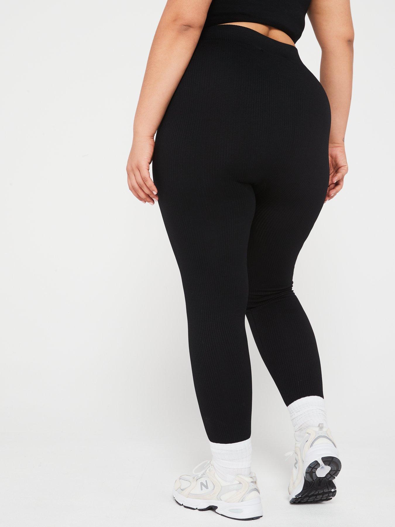 v-by-very-curve-seamless-rib-high-waisted-leggings-blackstillFront