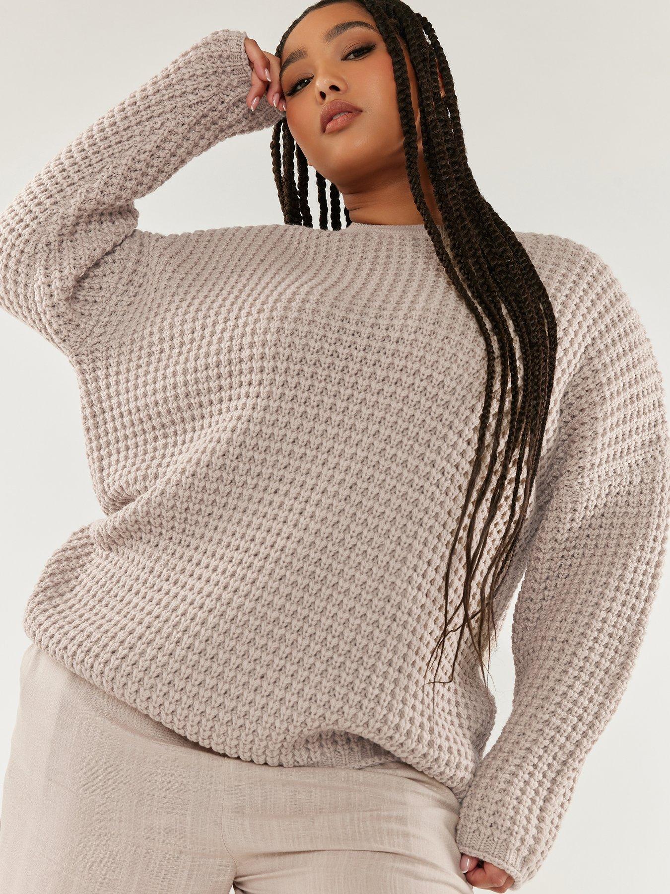 yours-yours-waffle-knit-jumper-minkfront