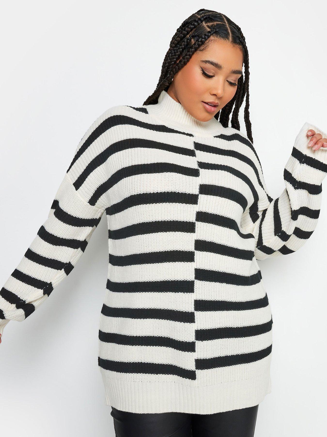 yours-mis-matched-stripe-jumper-black