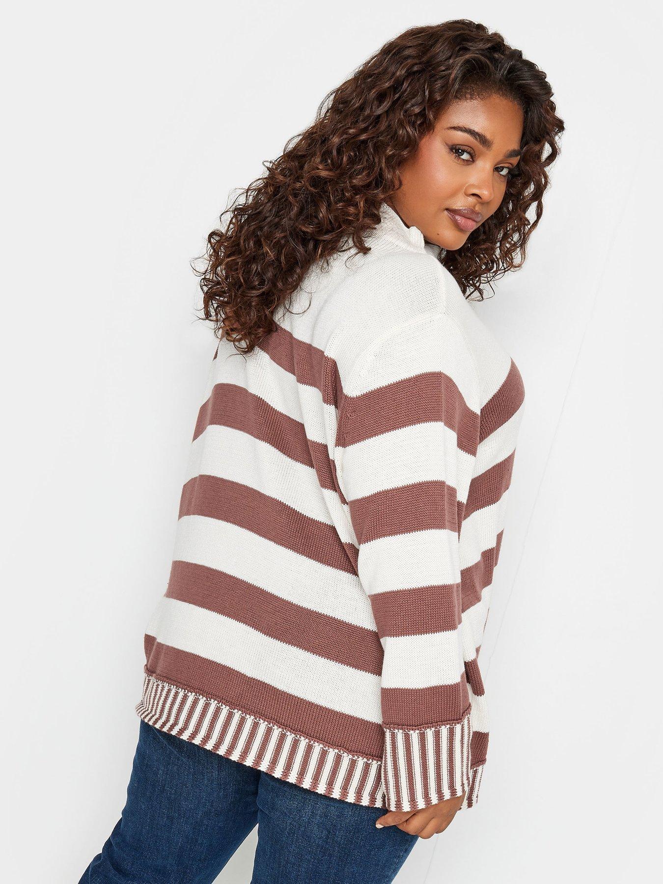 yours-yours-mixed-stripe-jumper-brick-stripestillFront