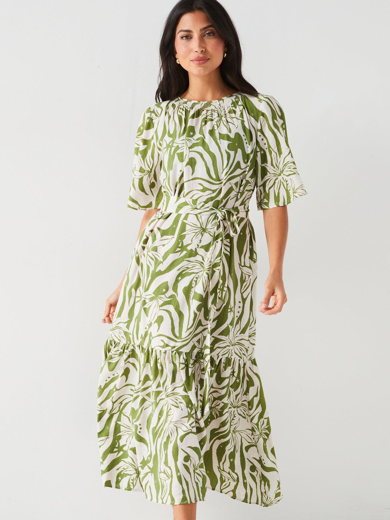 v-by-very-green-printed-tiered-midaxi-dressnbsp