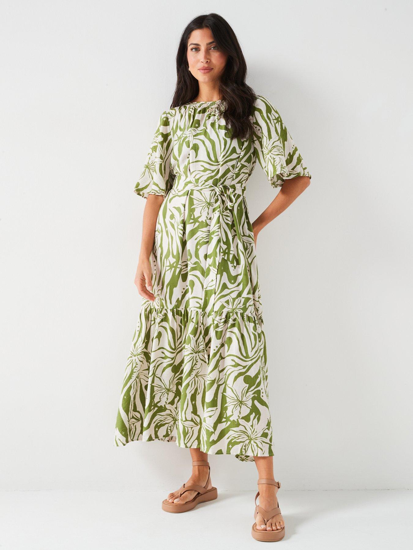 v-by-very-green-printed-tiered-midaxi-dressnbspback