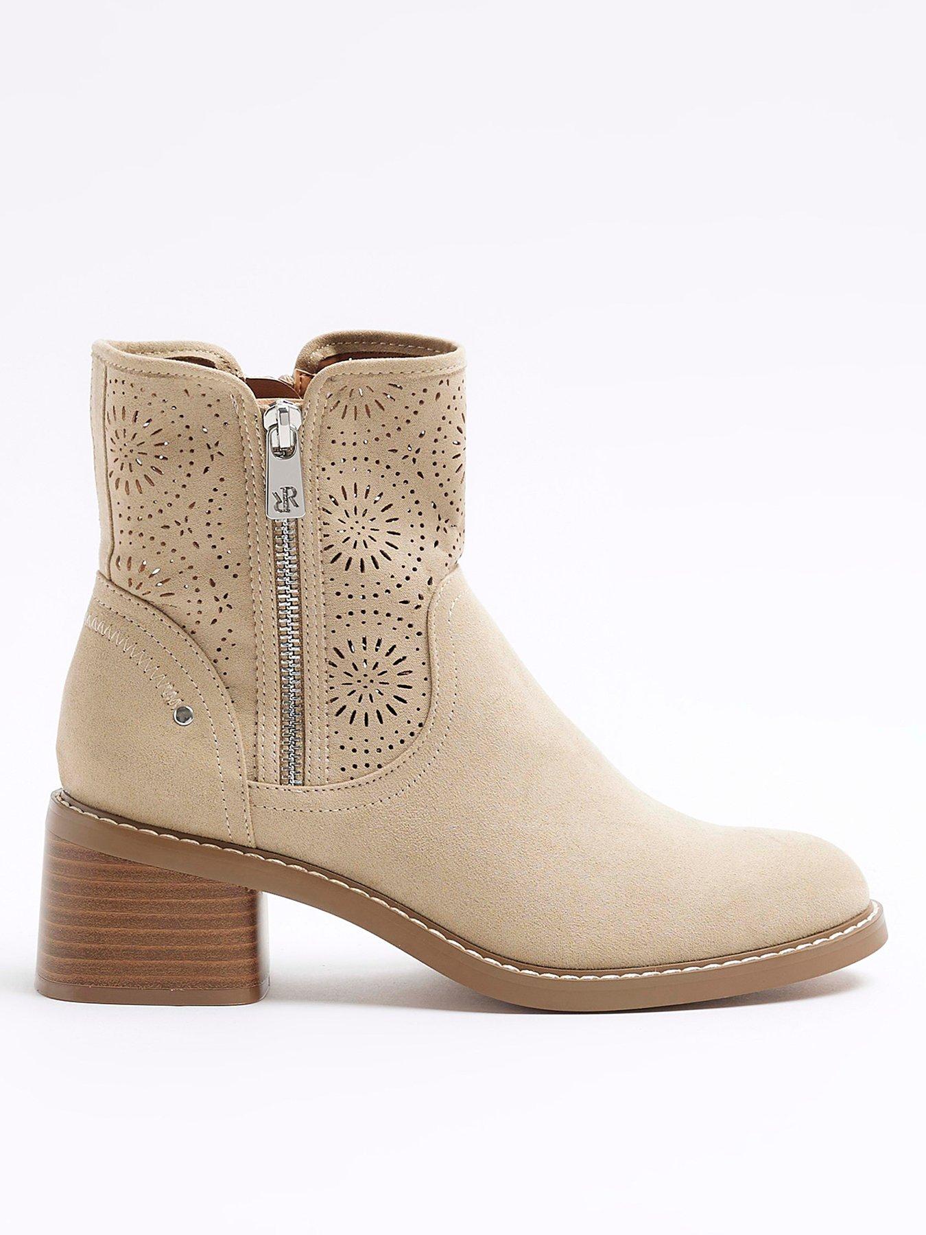 River island beige on sale boots