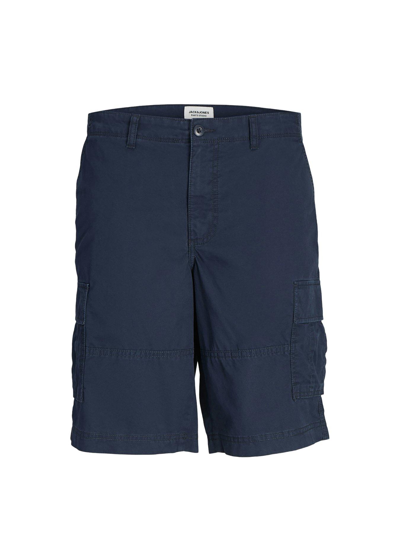 jack-jones-junior-boys-international-campaign-cargo-shorts-navy-blazerstillFront