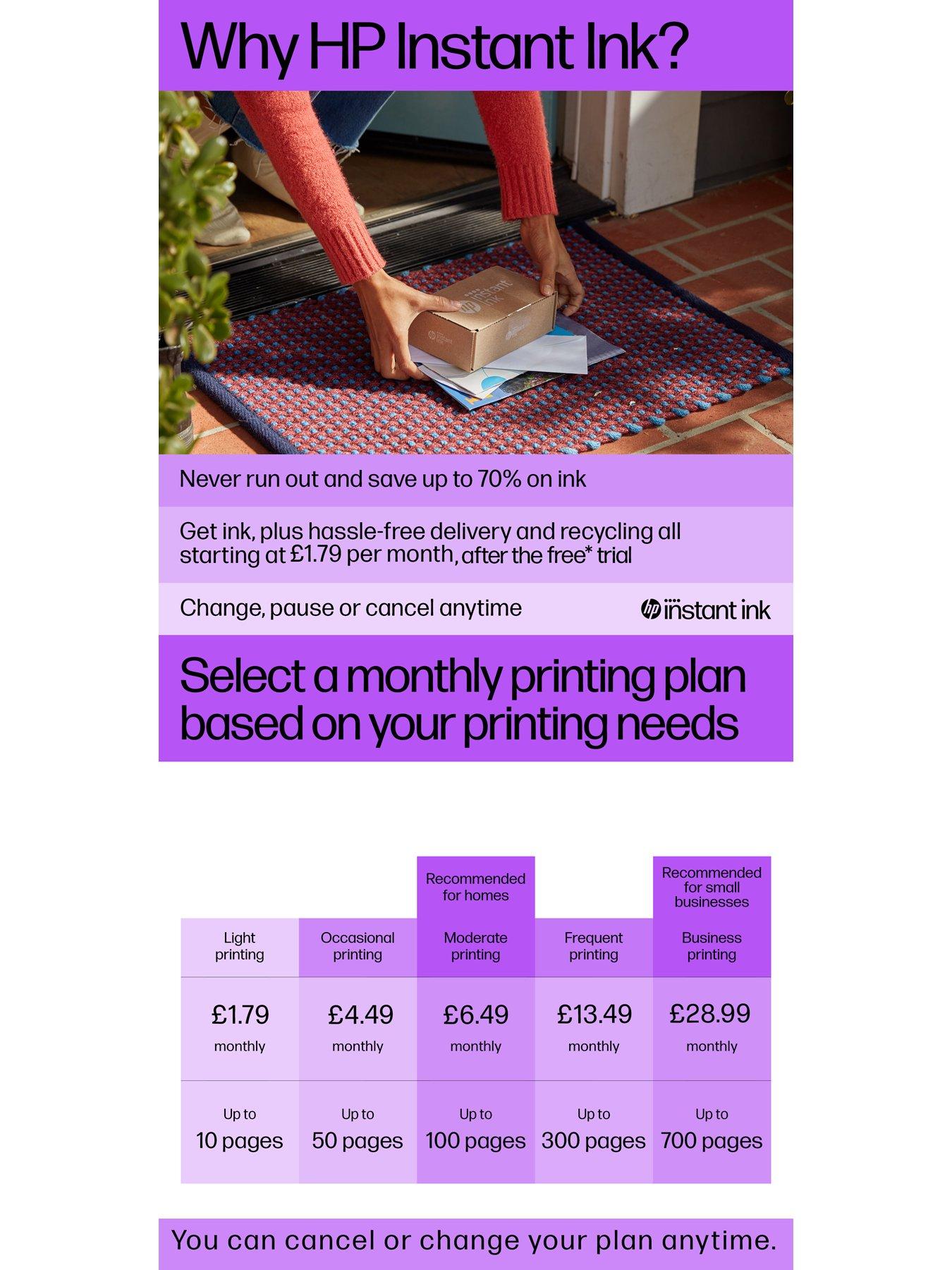 Image 5 of 8 of HP DeskJet 4220e All-in&ndash;One Wireless Colour Printer with 3 months of Instant Ink Included with HP+ - Cement