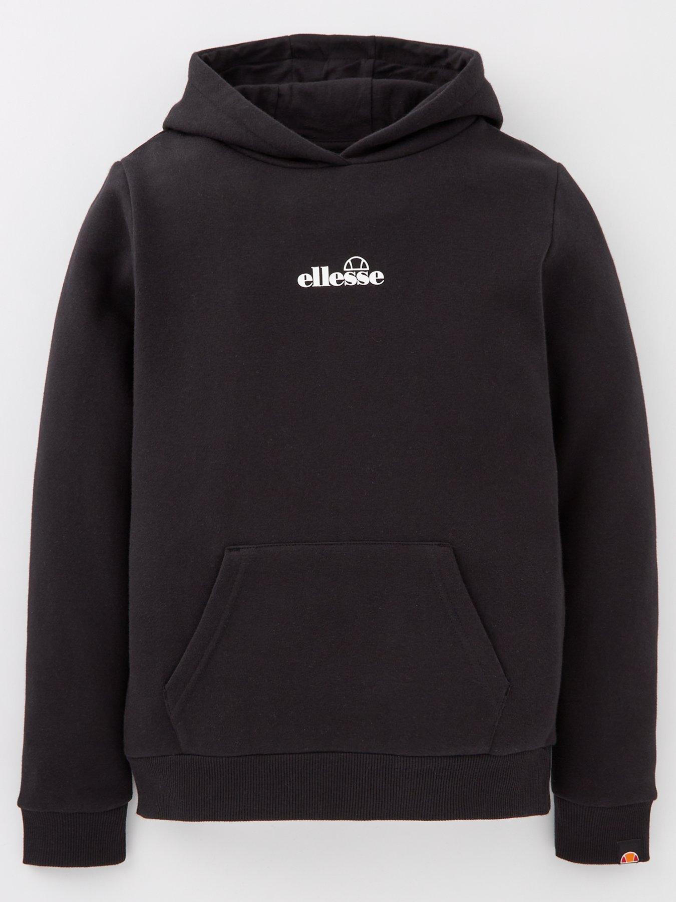 ellesse-junior-girls-otternere-overhead-hoody-black