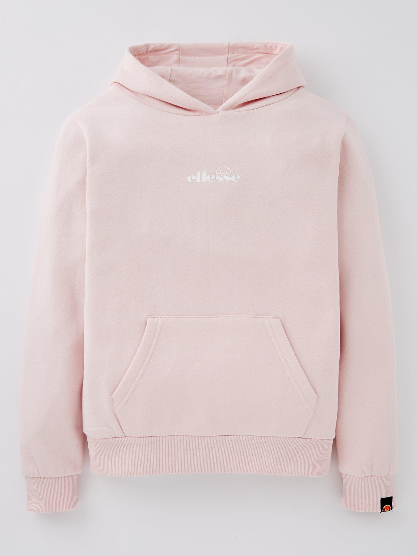 ellesse-junior-girls-otternere-overhead-hoody-light-pink