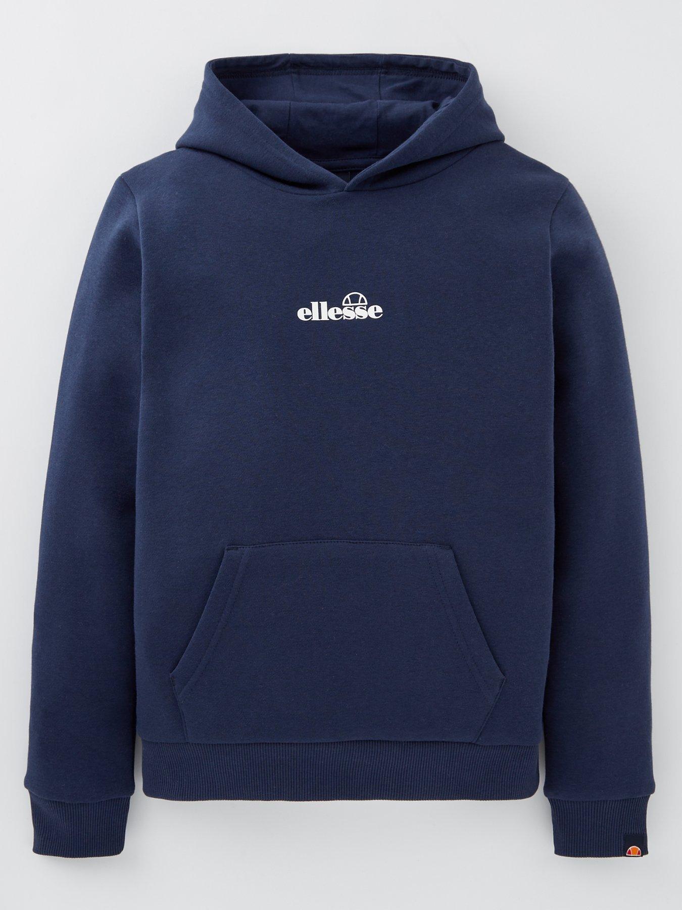 ellesse-junior-ellibro-overhead-hoody-navyfront