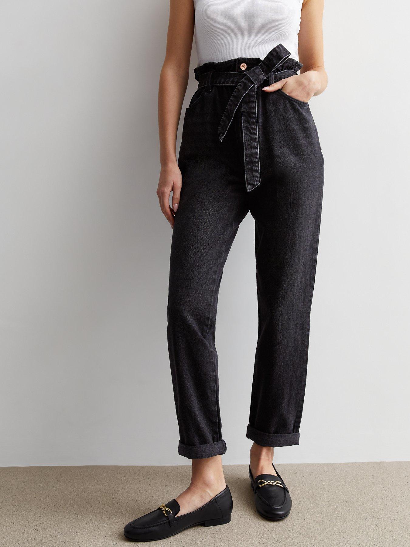 new-look-black-dayna-paperbag-jeans