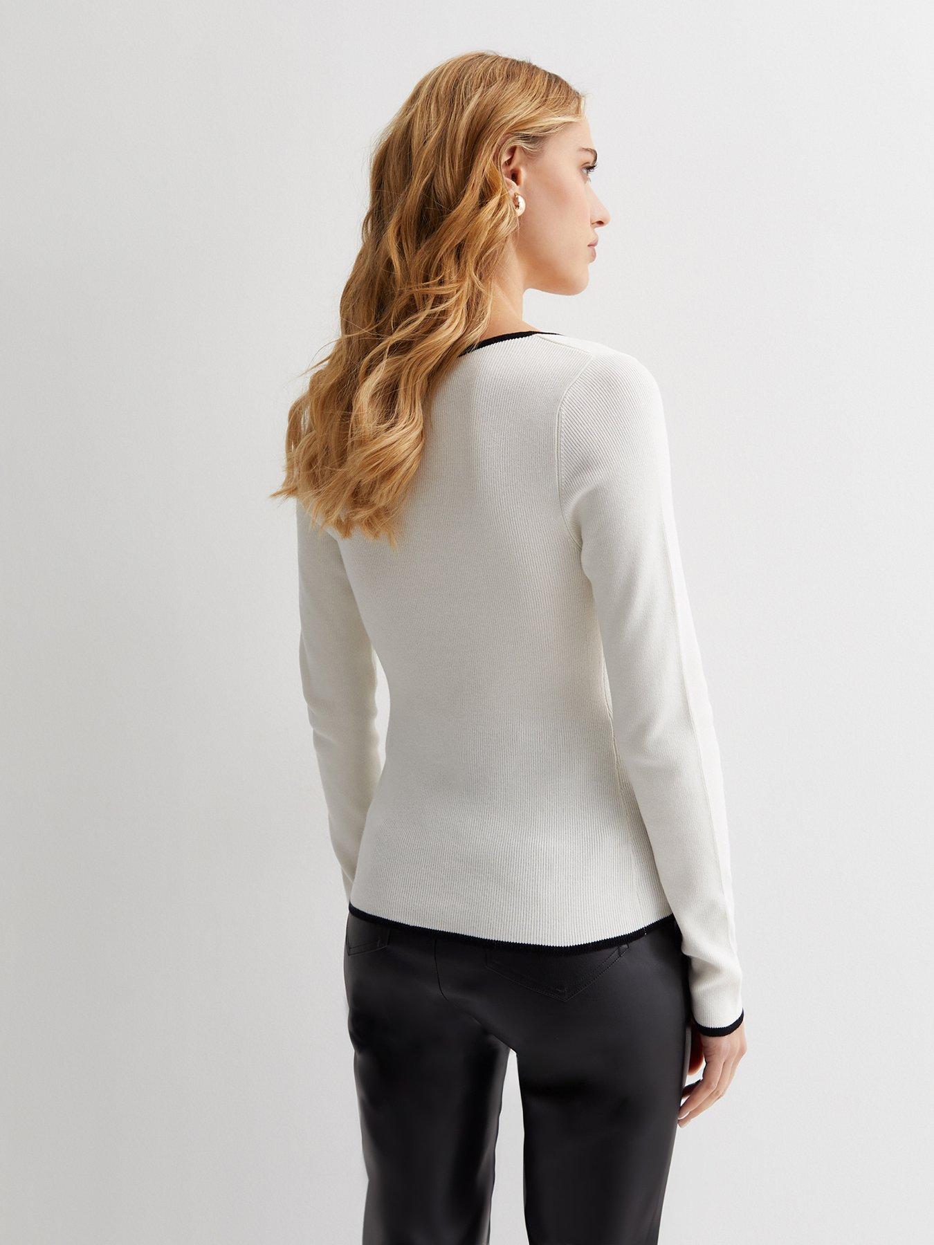 Sweetheart neckline jumper sales