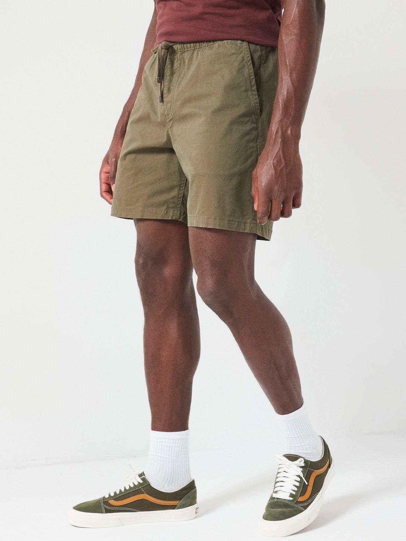 vans-mens-range-relaxed-elastic-shorts-green