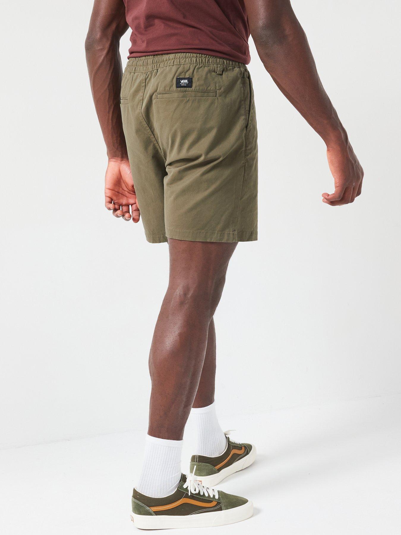 vans-mens-range-relaxed-elastic-shorts-greenstillFront