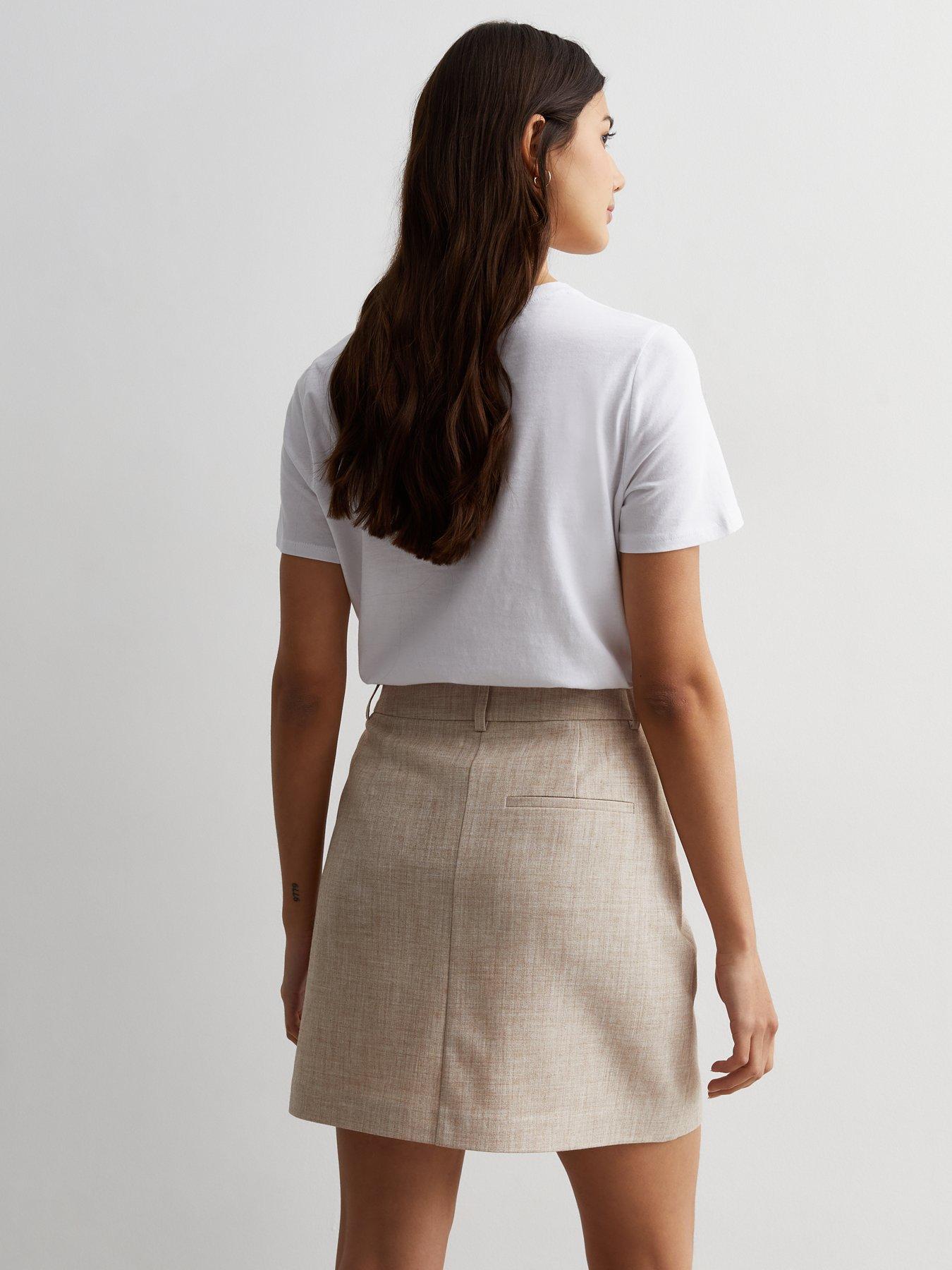 new-look-textured-high-waist-mini-skirt-beigestillFront