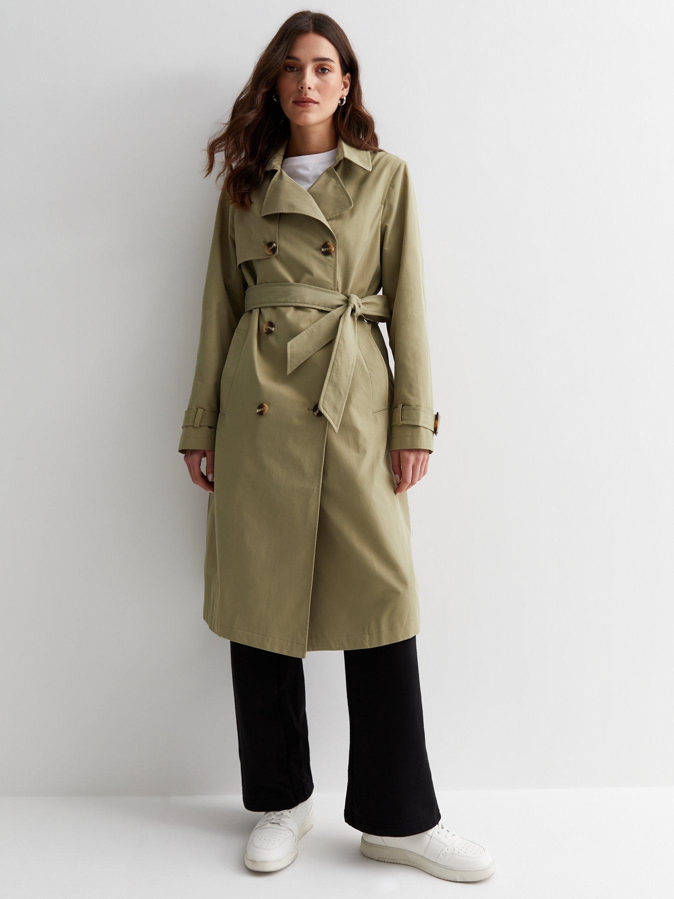 Camel Formal Belted Trench Coat