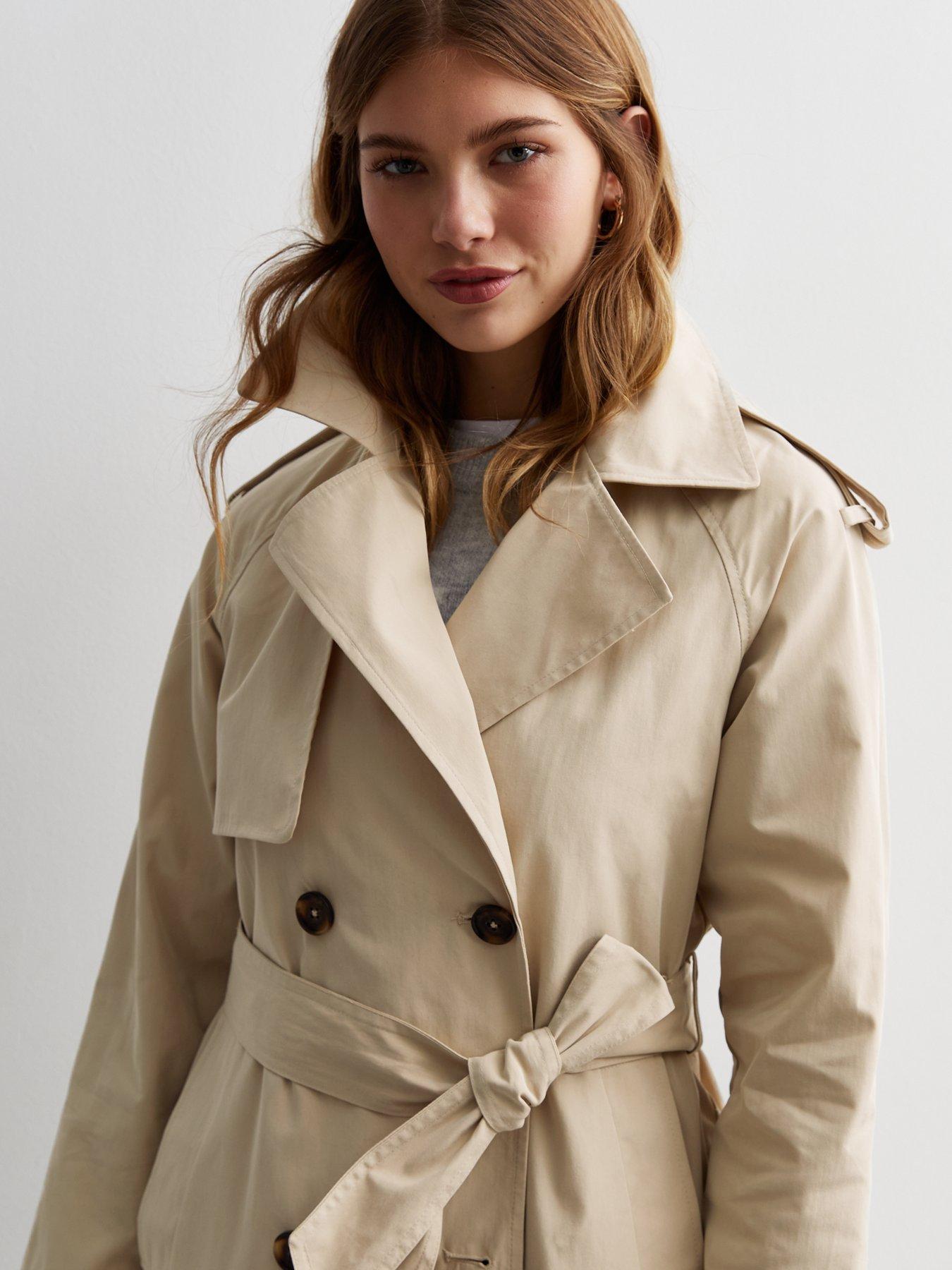 Womens belted mac clearance