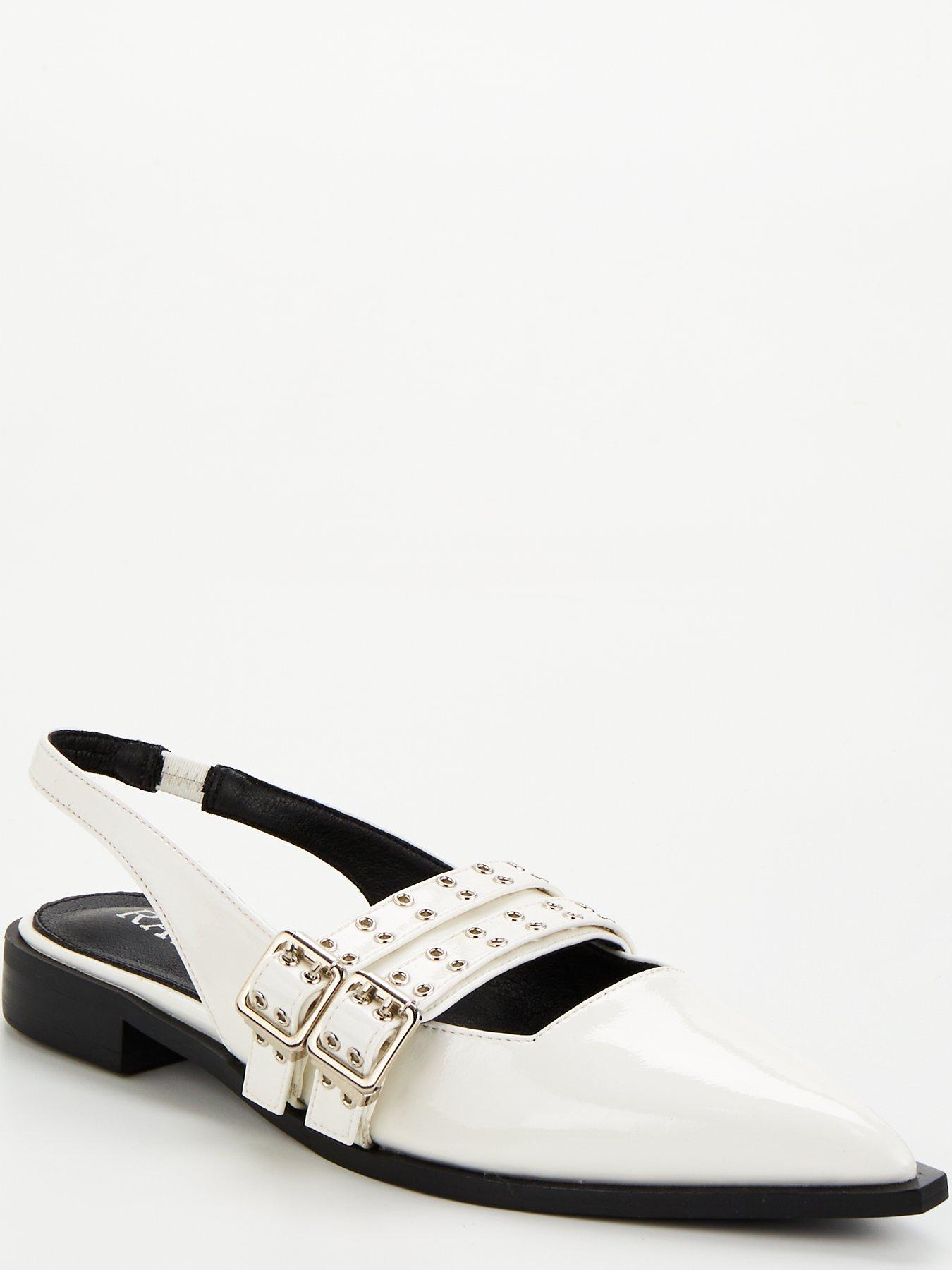 raid-raid-ichika-crinkle-patent-buckle-detail-sling-back-shoes-whitestillFront