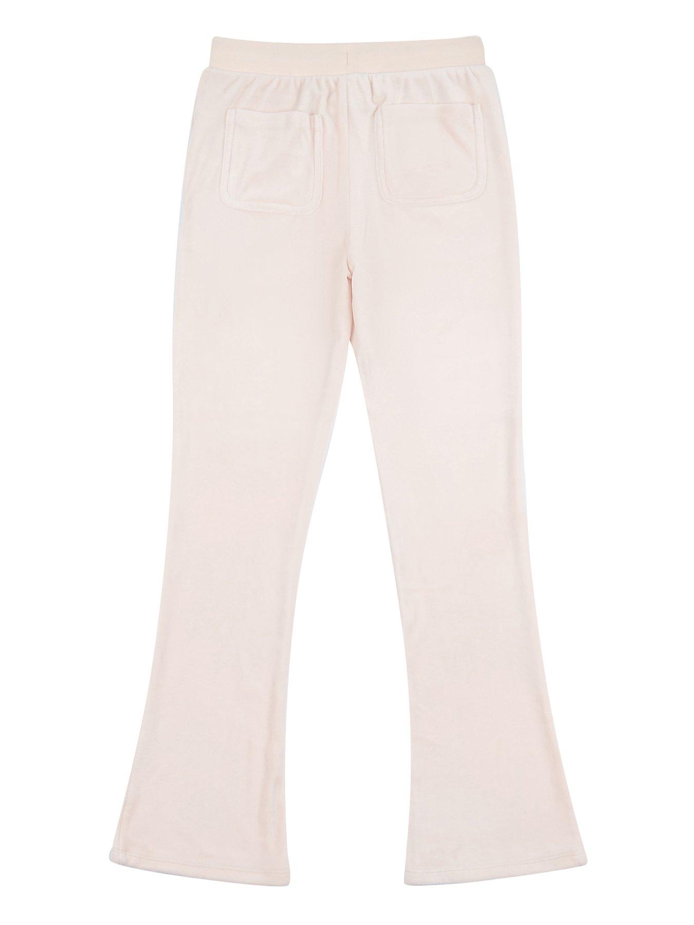 juicy-couture-girls-diamante-velour-bootcut-jogger-shell-beigeback