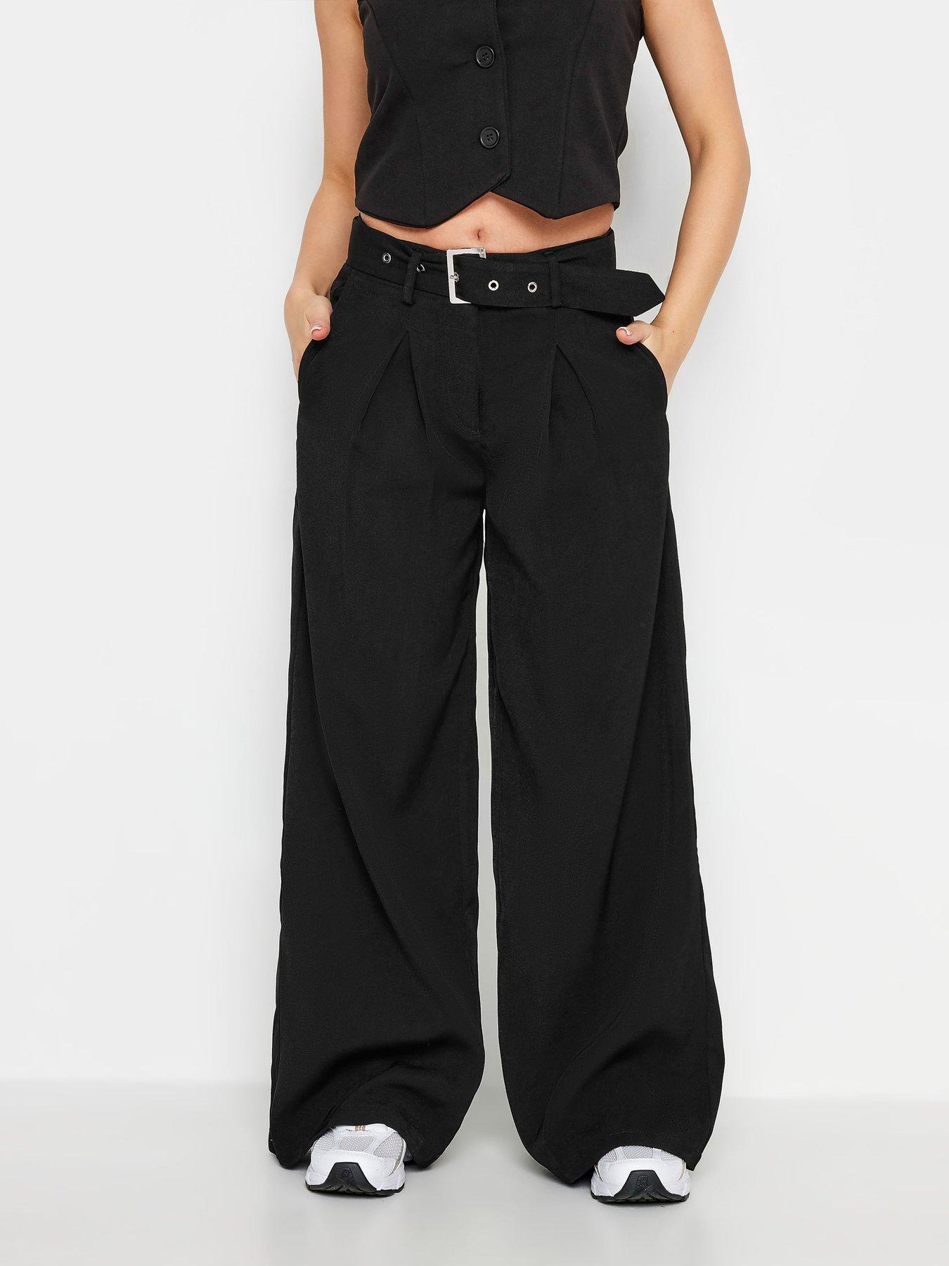 pixiegirl-petite-belted-wide-leg-trousers-black